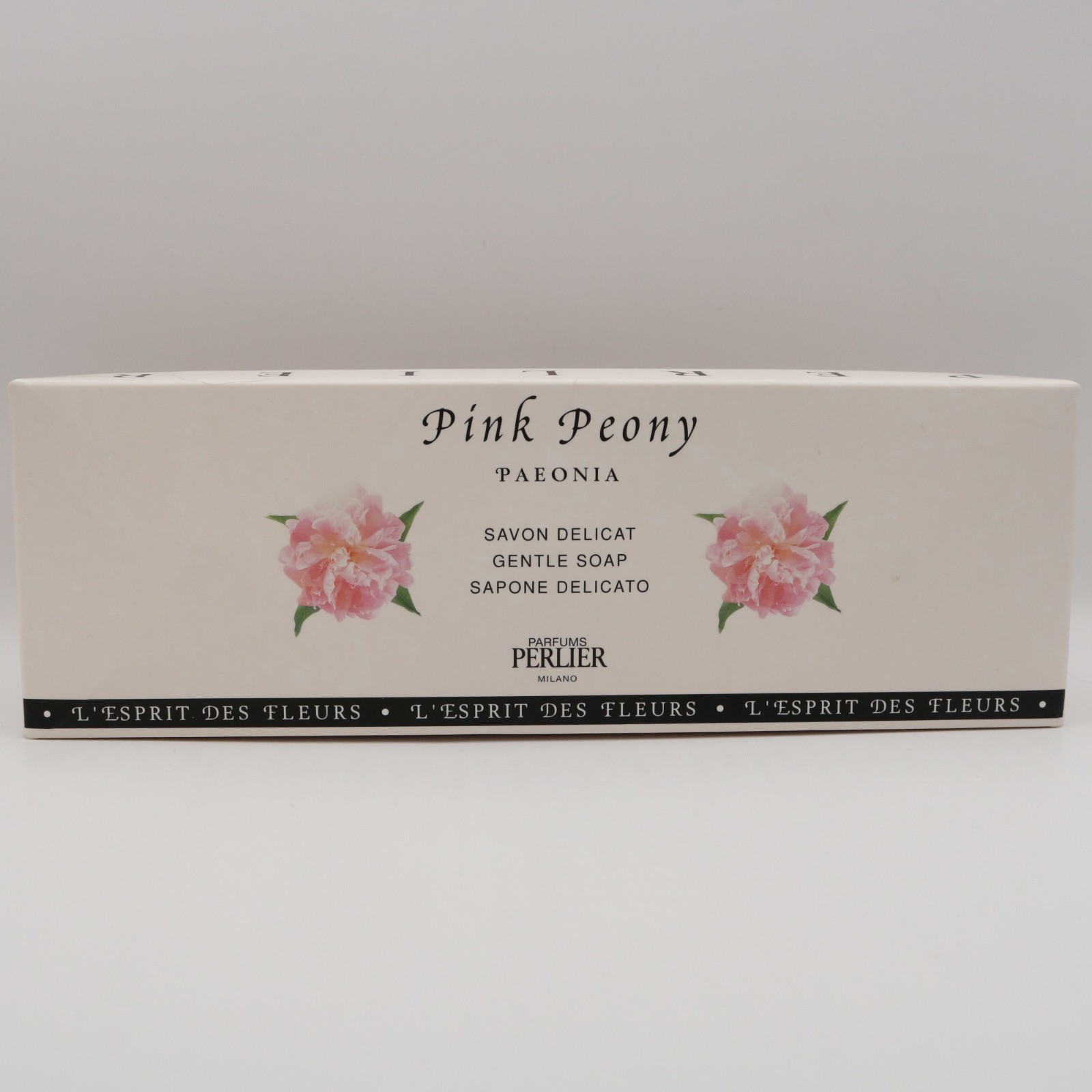 Perlier Pink Peony Gentle Soap Bars 4.4 oz ea NIOB Sealed 3 Pack