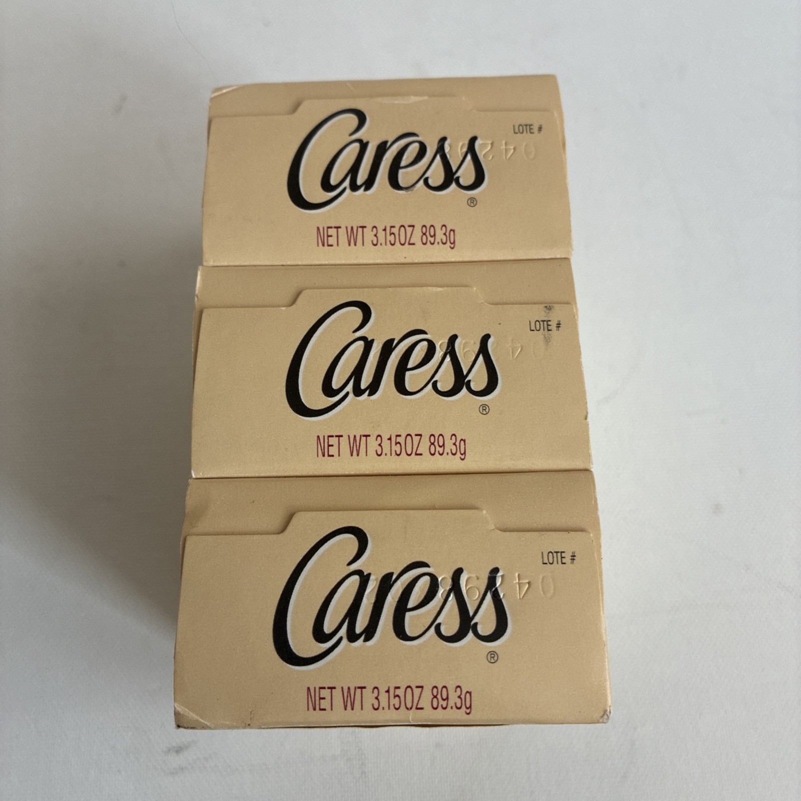 Caress Glowing Touch Silkening Beauty Bar Soap 3 Bars 3.15 Oz Each