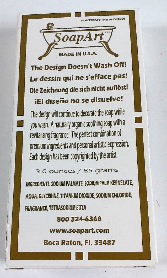 Laurie Korsgaden Decorative Picture Soap Bar Art Kitchen Chef Welcome USA