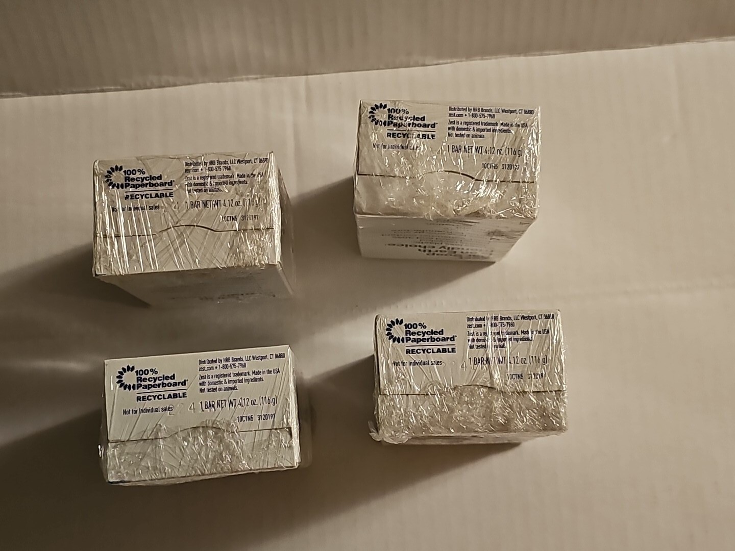 Vintage ZEST Bar Soap New Old Stock 4.12 oz Get Zestfully Clean Lot Of 4