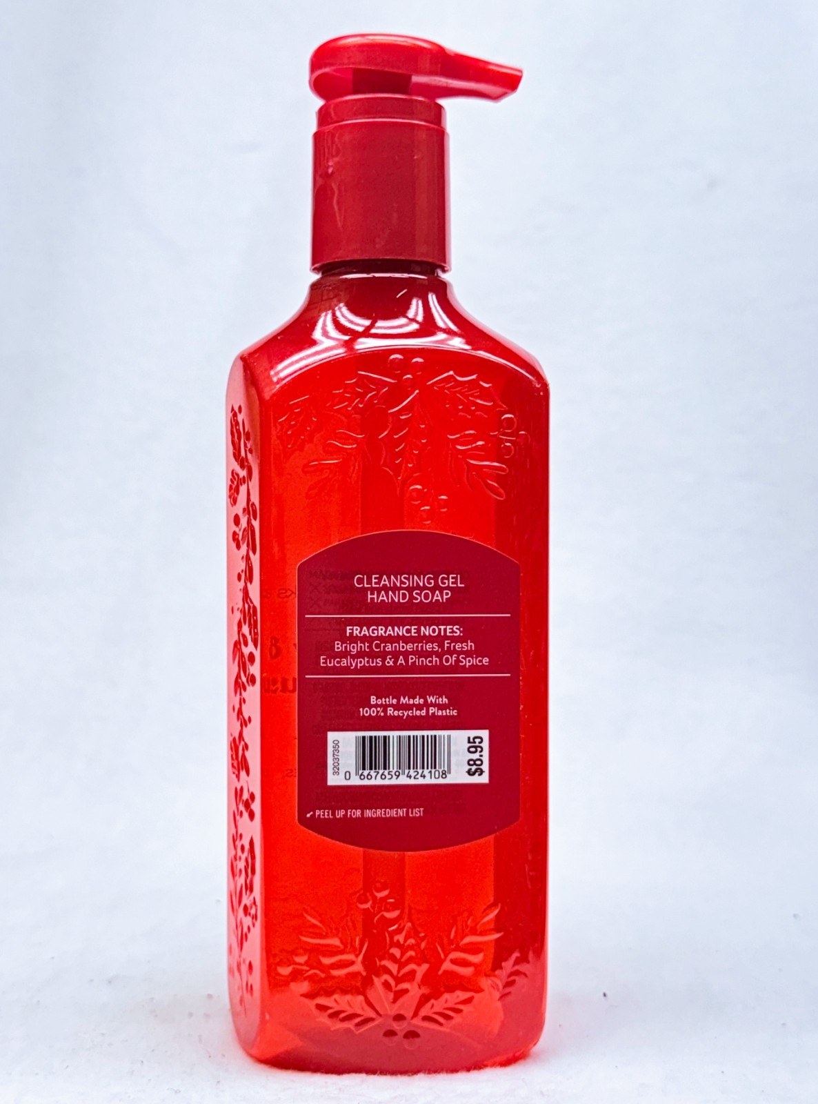 4 Bath & Body Works CRANBERRY EUCALYPTUS Cleansing Gel Hand Soap 8.0 oz