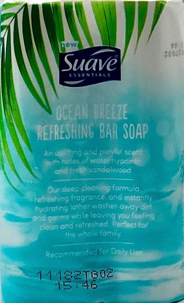 SUAVE Ocean Breeze Refreshing Soap Total of 16 Bars (3.35 oz ea) 8 Packs of 2