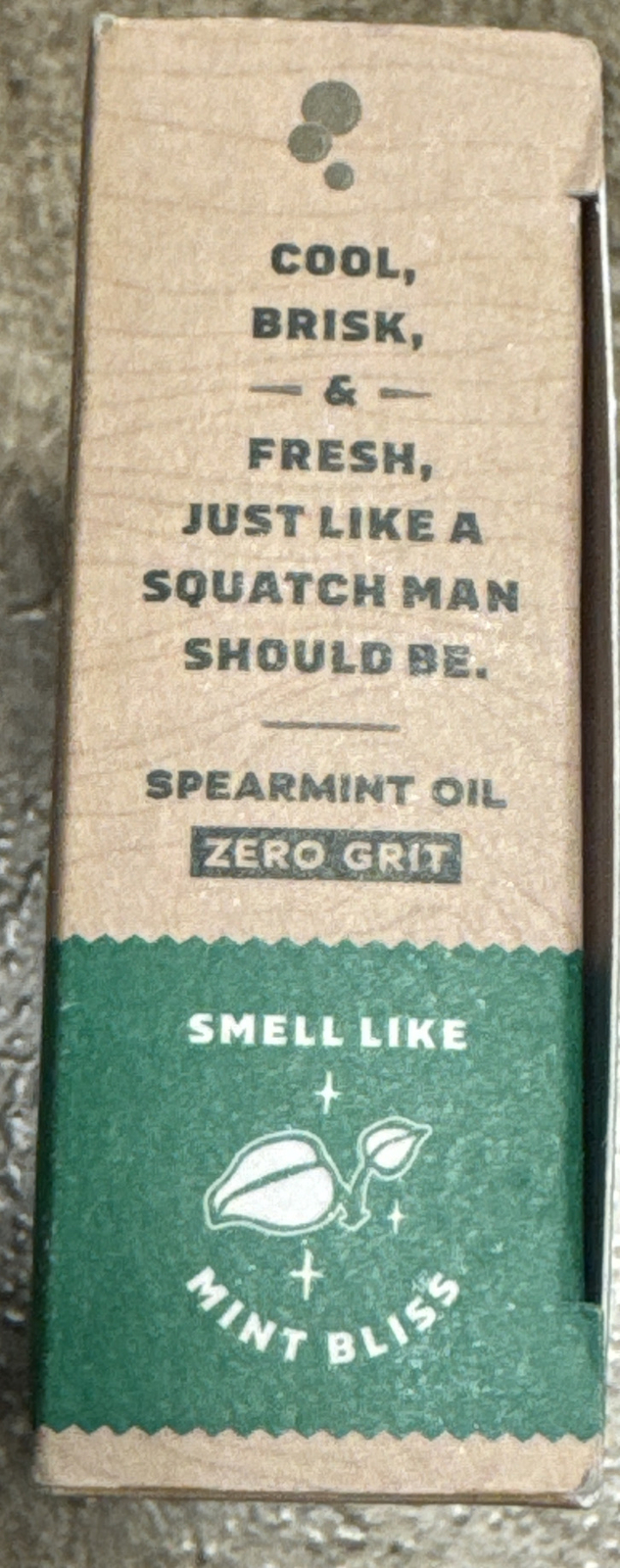Dr Squatch Men’s Natural Soap Spearmint Basil 5oz Bar Zero Grit