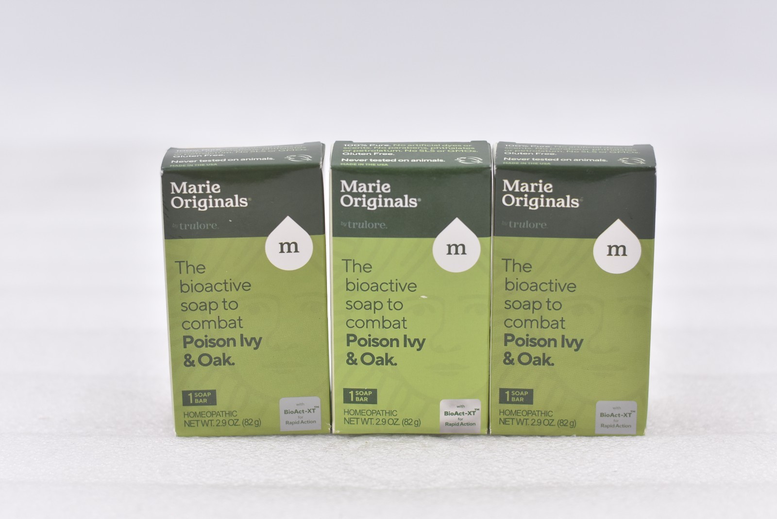 Lot of 3 Marie Originals The Bioactive Poison Ivy & Oak Soap 2.9oz