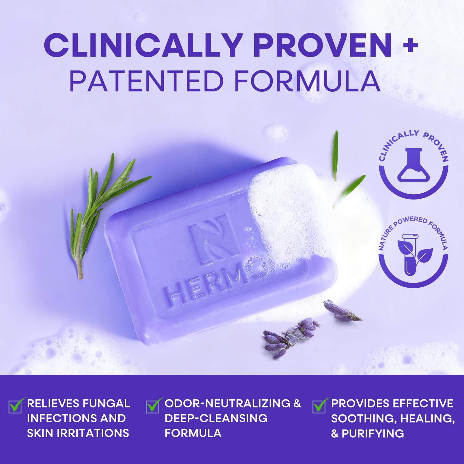 Hermon Antifungal Bar Soap: Antifungal Soap for Ringworm, Jock Itch & Athlete’s