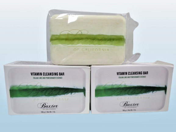 BAXTER VITAMIN CLEANSING BAR ITALIAN LIME AND POMEGRANATE ESSENCE 7 OZ NWB 2PCS