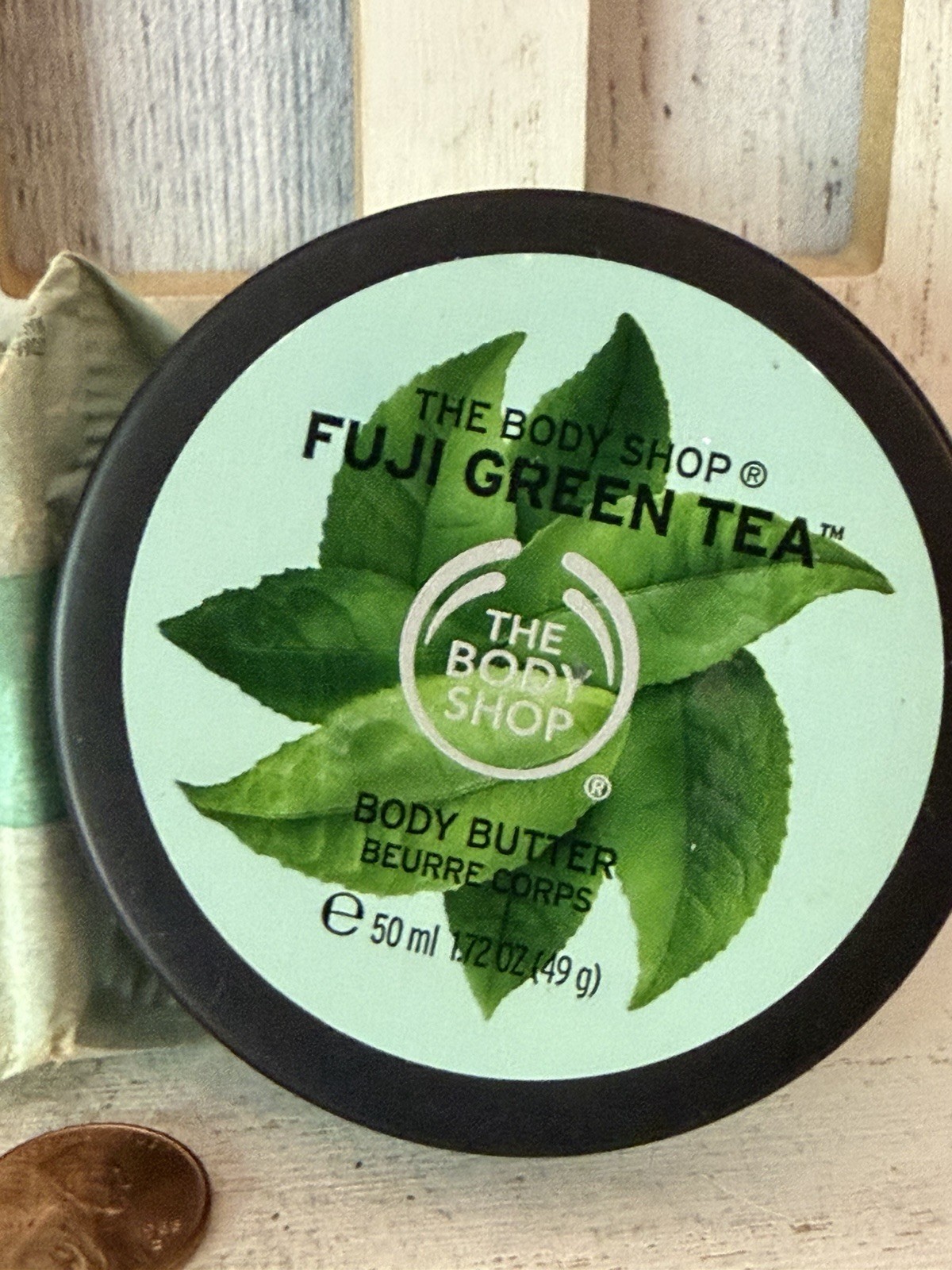 The Body Shop Bar Soap Fuji Green Tea Exfoliating + Body Butter Discontinued HTF