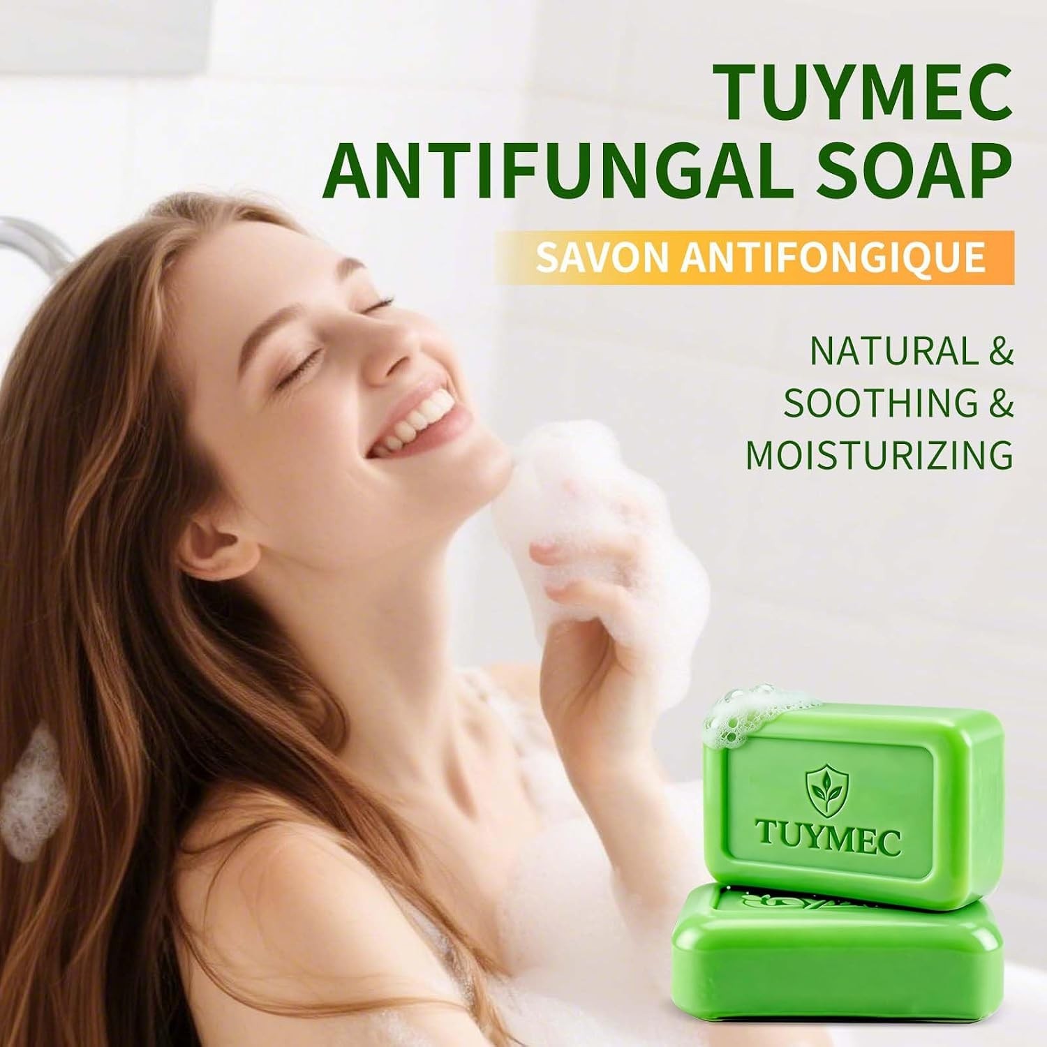 Antifungal Bar Soap – Skin Fungus Treatment for Athlete’s Foot, Jock Itch & R…
