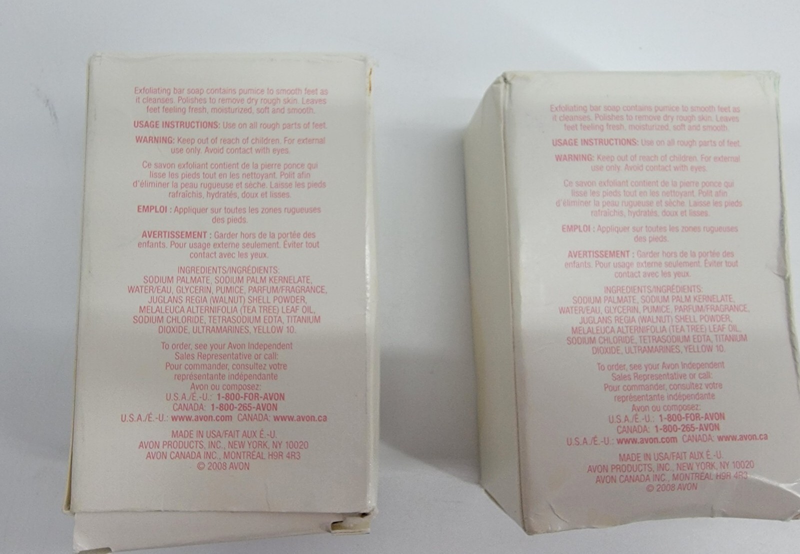 (Lot Of 2) Exfoliating Bar Soap Footworks Avon Retired (NOS)***
