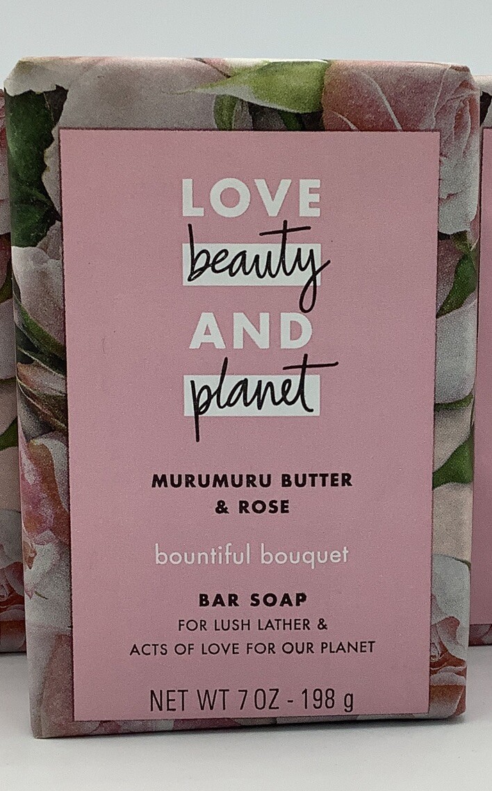 Lot Of 4 Love Beauty and Planet Bountiful Bouquet Murumuru Butter Rose Bar Soap