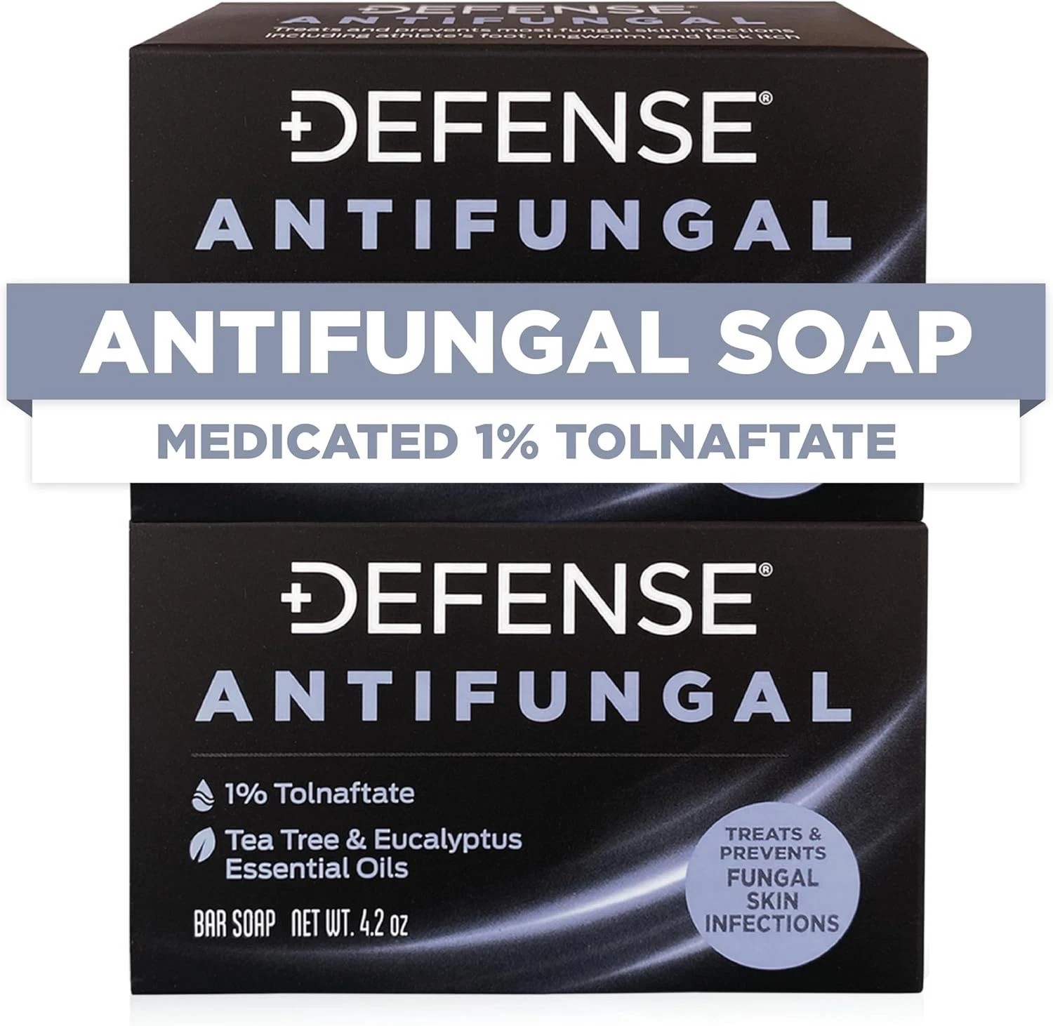 Defense Antifungal Bar Soap 2-Pack | Effective Jock Itch & Athlete’s Foot Relief
