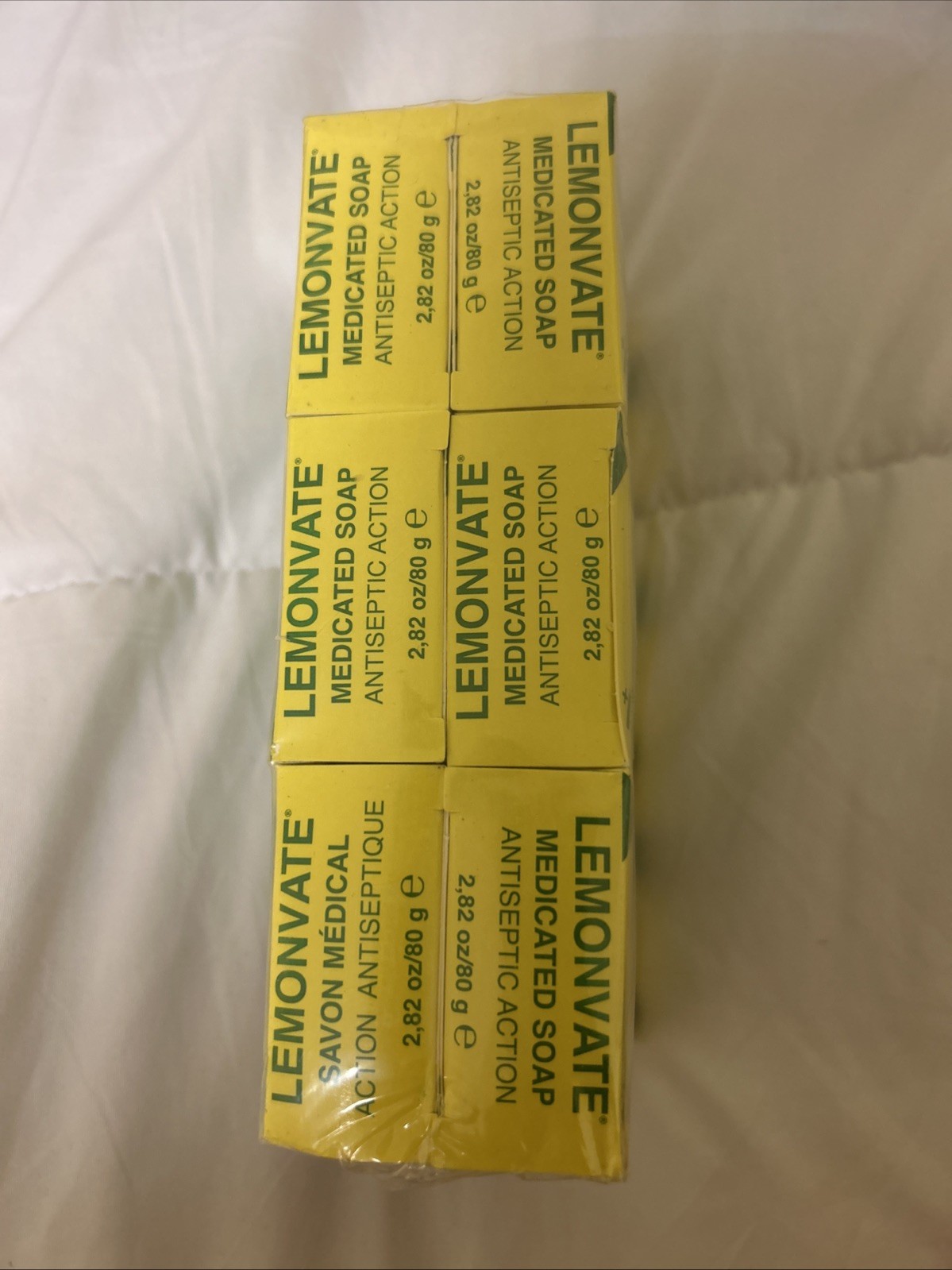 Original Lemonvate Body Bar Soap with Vitamin C Lemon Scent 80g 6 Bars