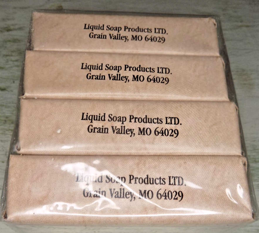 FRENCH MILLED 3oz PURE SOAP Coconut Oil Almond Glycerin FOUR BARS
