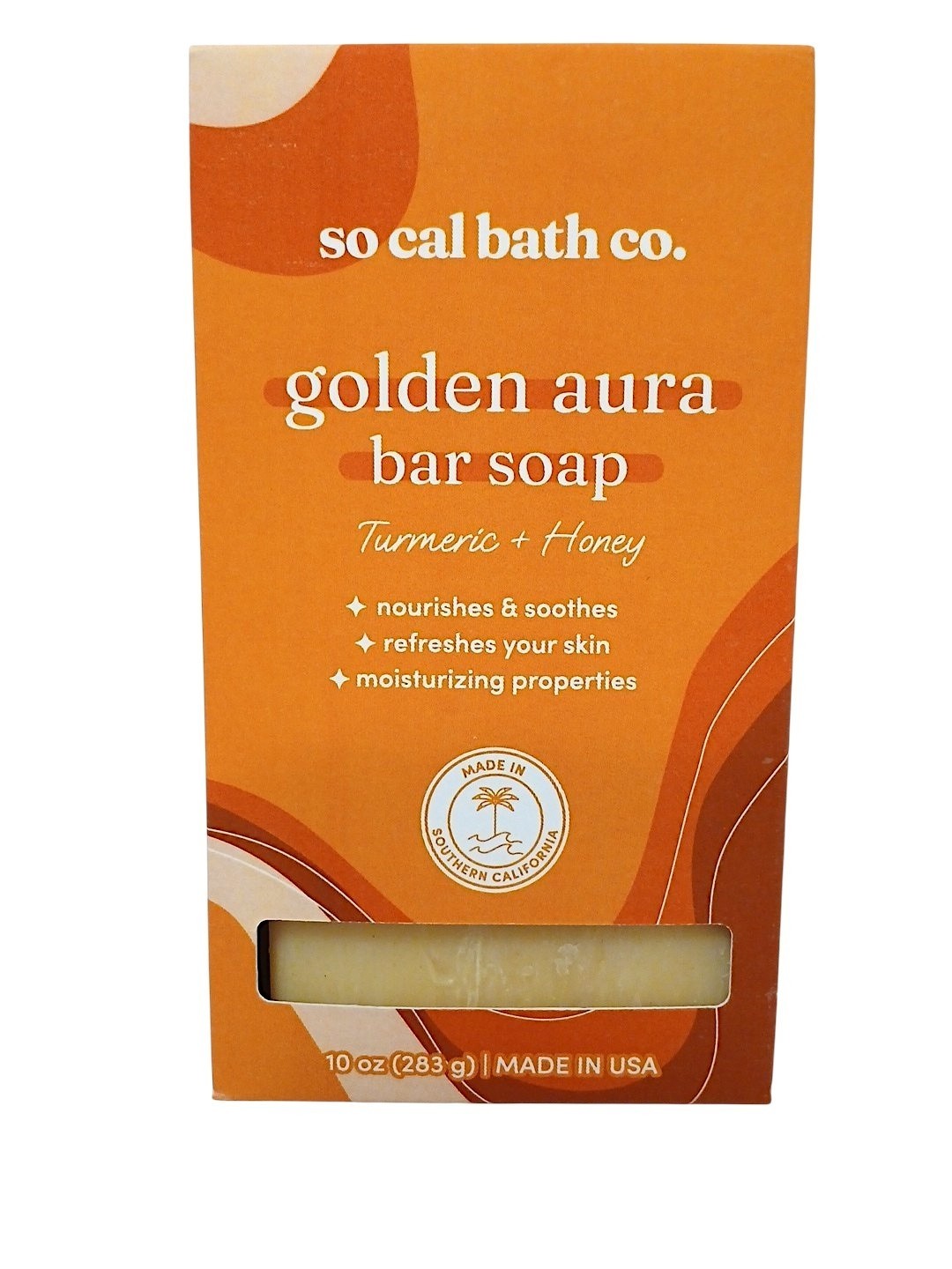 So Cal Bath Turmeric + Honey Golden Aura Bar Soap 10oz Body Hands Nourishes Luxe