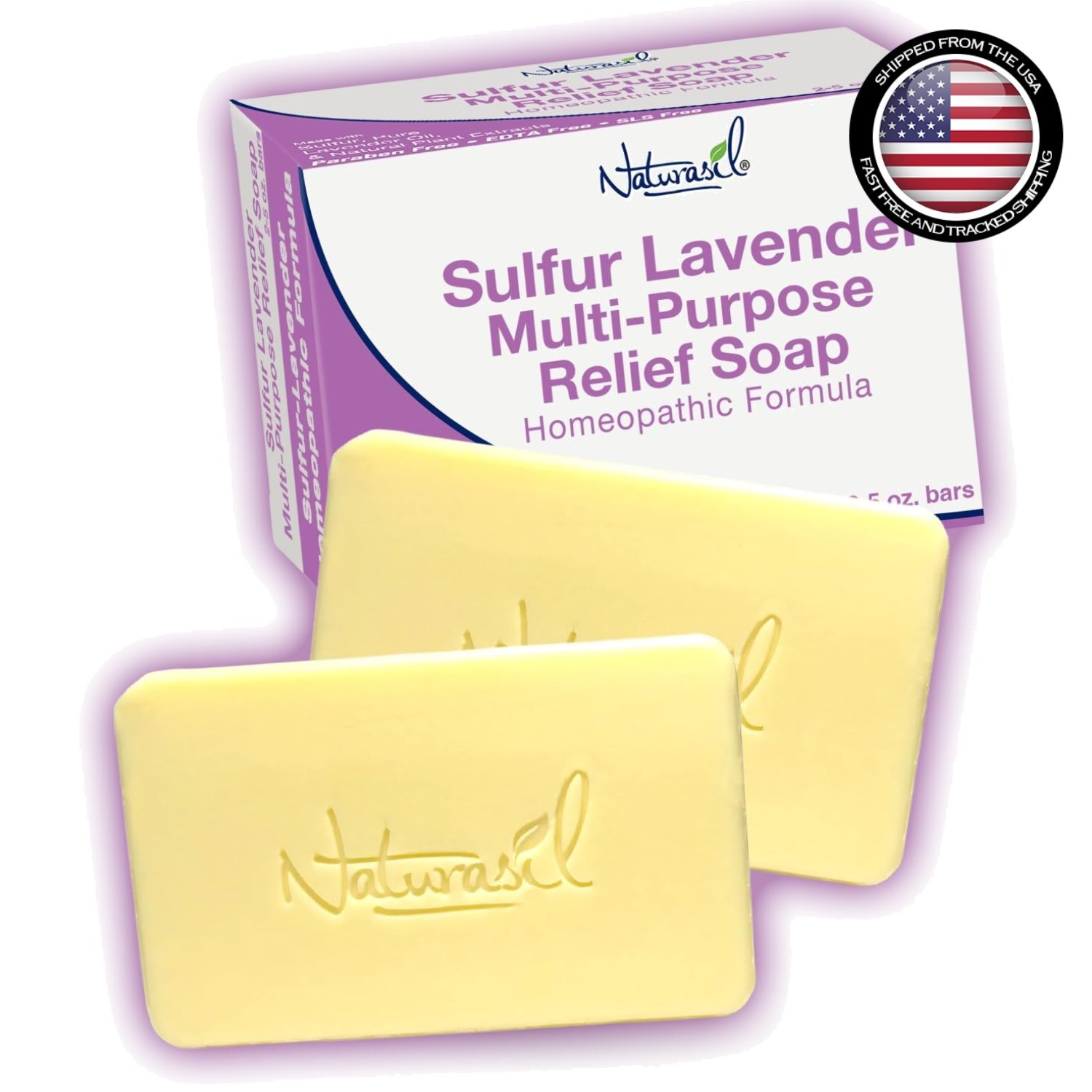 Max-Strength Sulfur-Lavender Soap: Natural Relief for Skin Irritations – 2 Bars