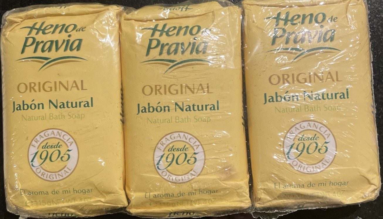 Heno de Pravia Natural Original Bath Soap 4 oz (3 Soaps Total)