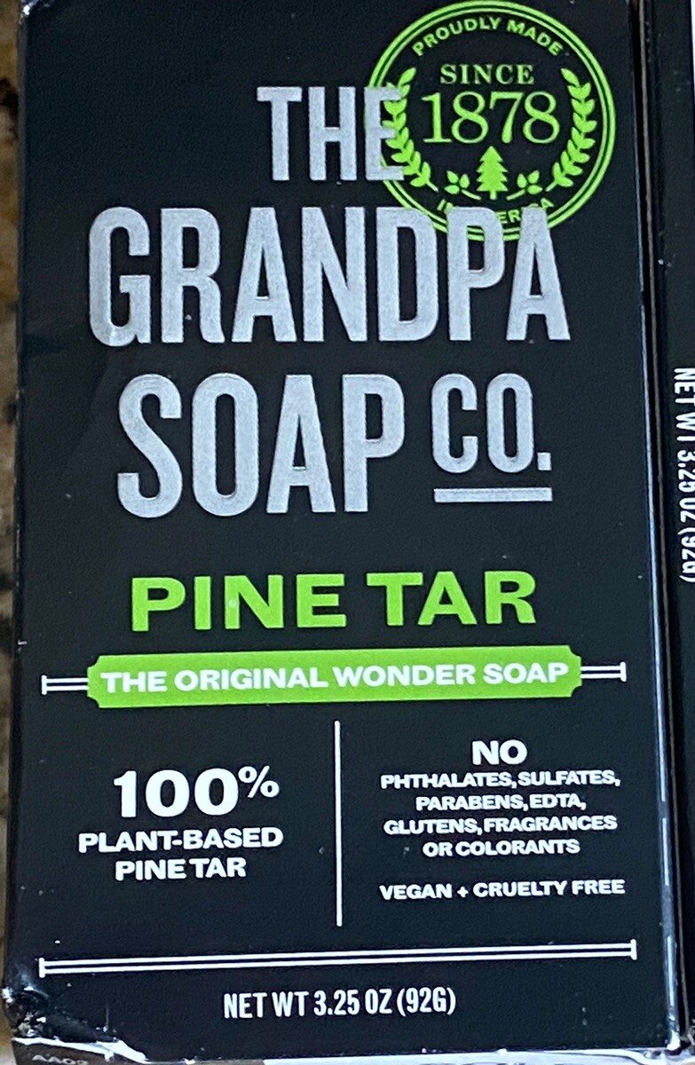 Grandpa’s Pine Tar Bar Soap 3.25 Ounce (Pack of 3) FREE SHIPPING