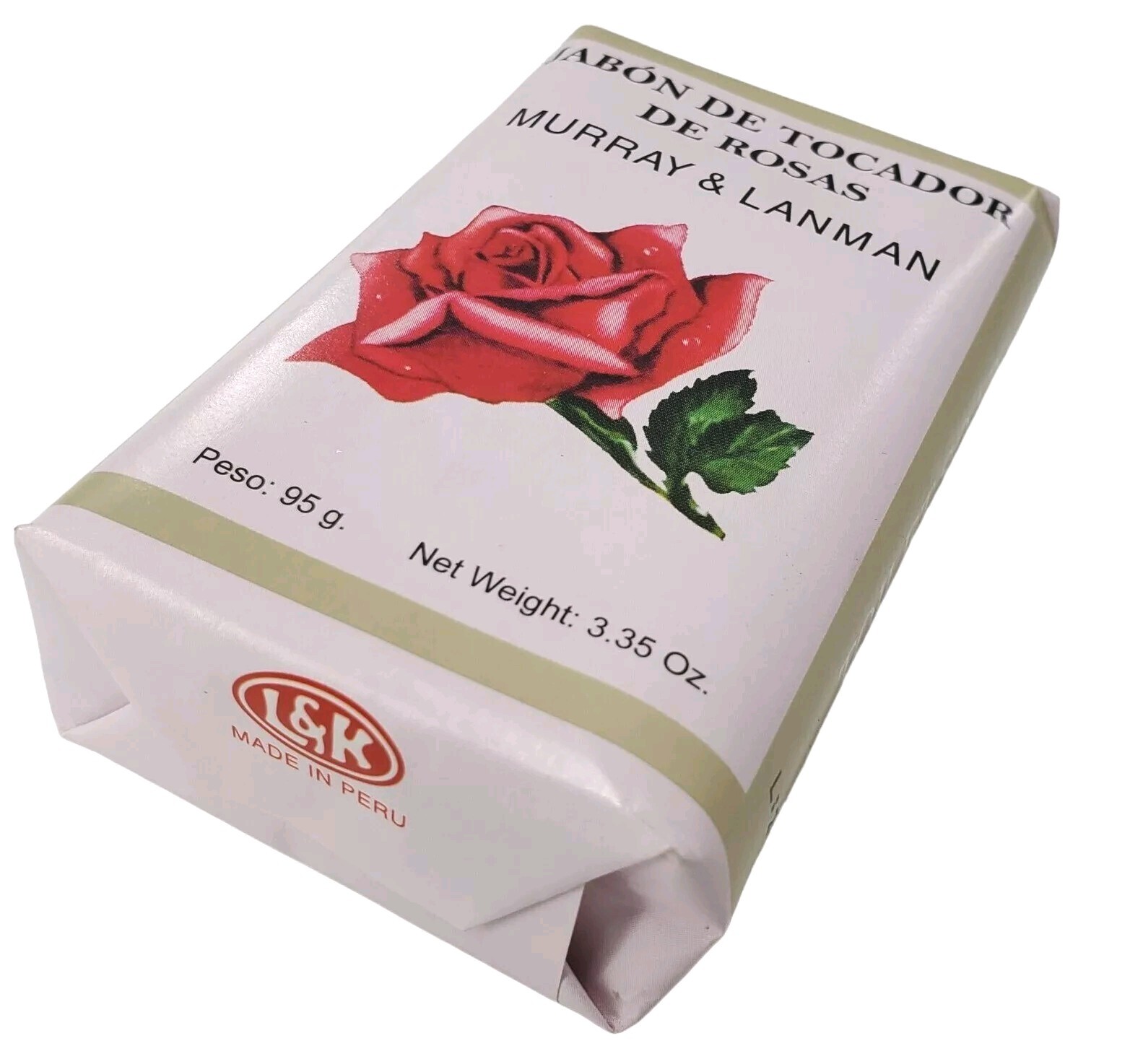 Rose Scent soap 95G (3.35OZ) Murray Lanman Rose bar soap Jabon de tocador de ros
