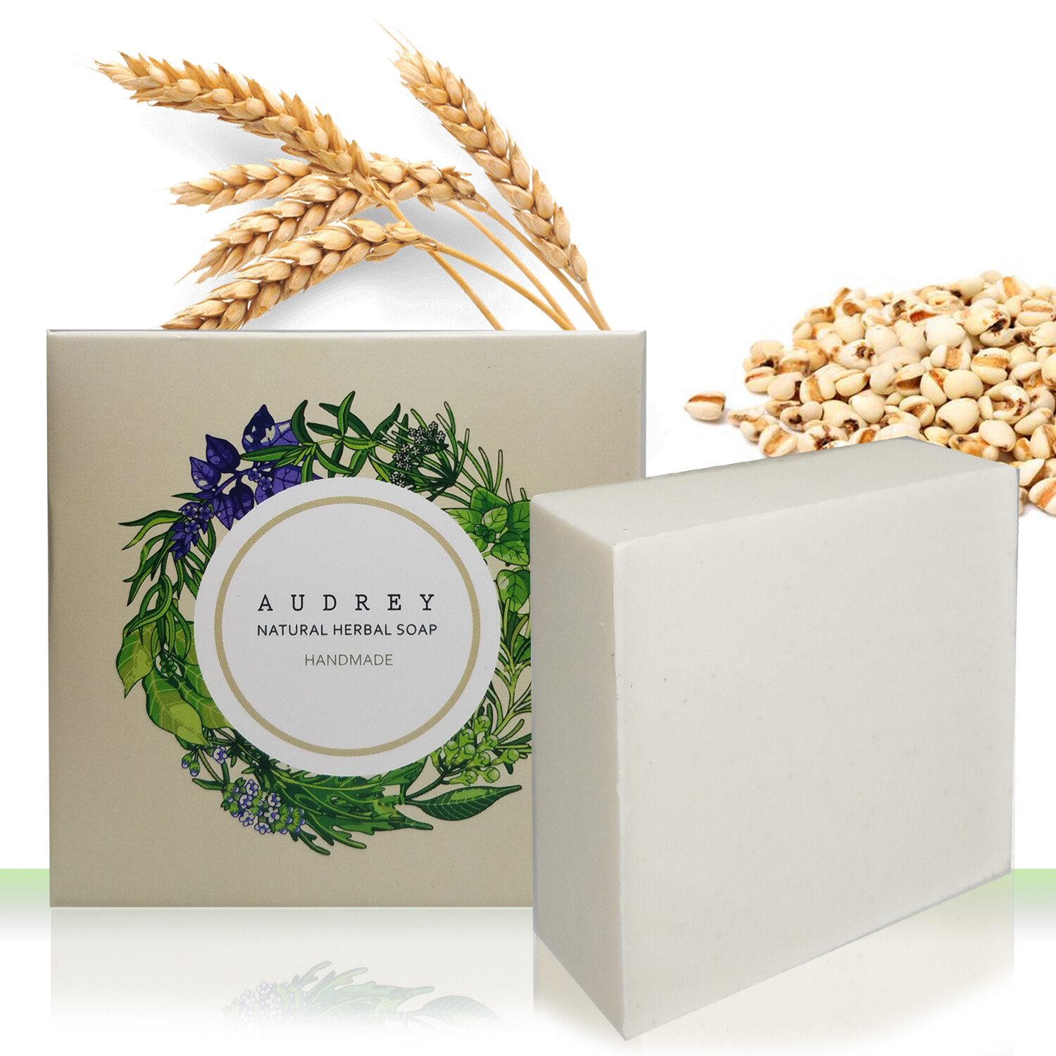 Audrey Handmade Natural Herb Bar Soap