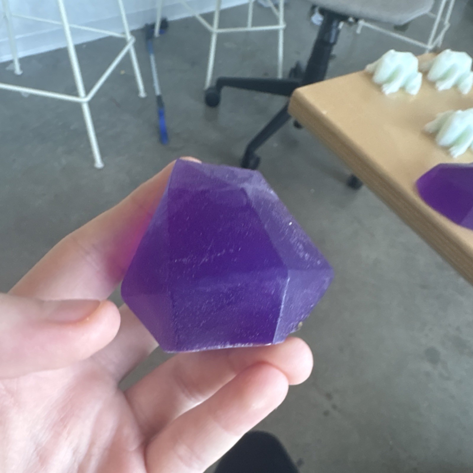Geometric Faceted Body Bar Soaps Assorted Colors for Body and Hands