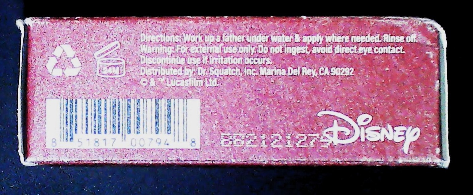1 Bar of Dr. Squatch Ruthless Rinse Soap – Star Wars Limited Edition HEAVY Grit