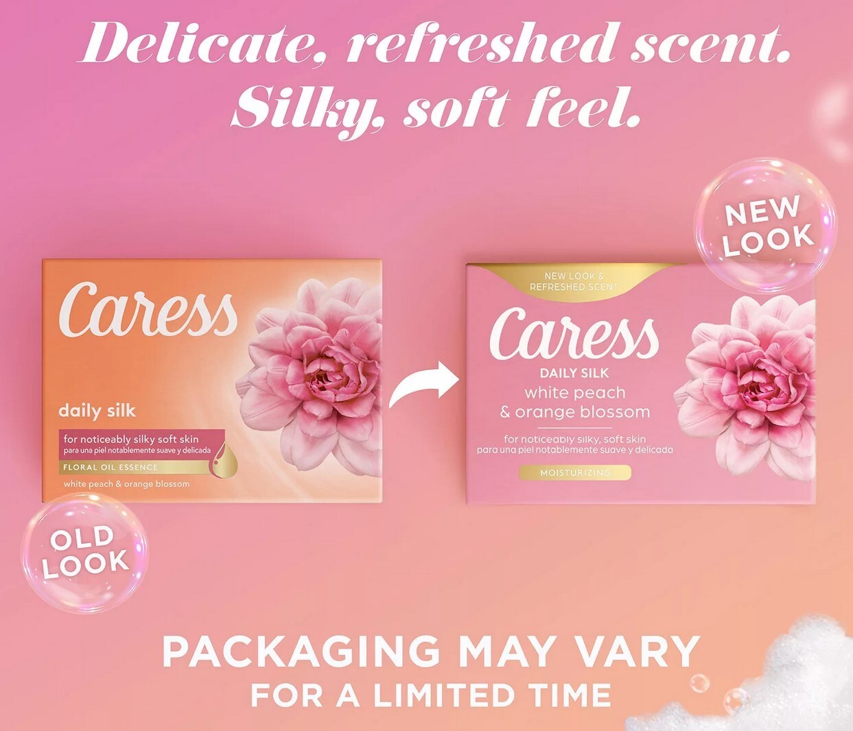 32 BARS – Caress Silkening Beauty Bar, Daily Silk, Floral Oil Essence (3.75 oz)