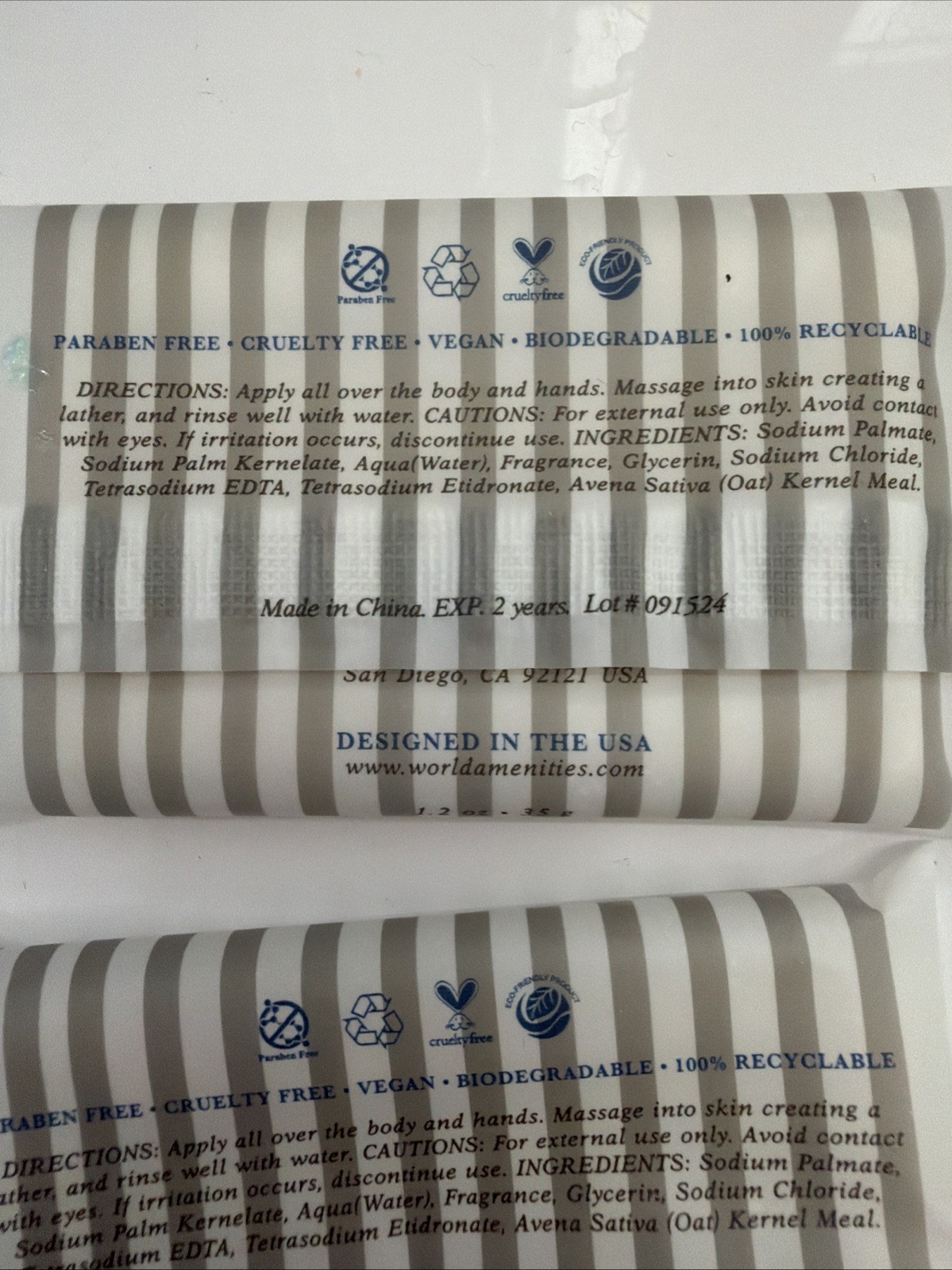 Lot Of 4 Spa Rituals Oatmeal Massaging Bar Soap 1.2 oz/ 35 G Made In USA NEW