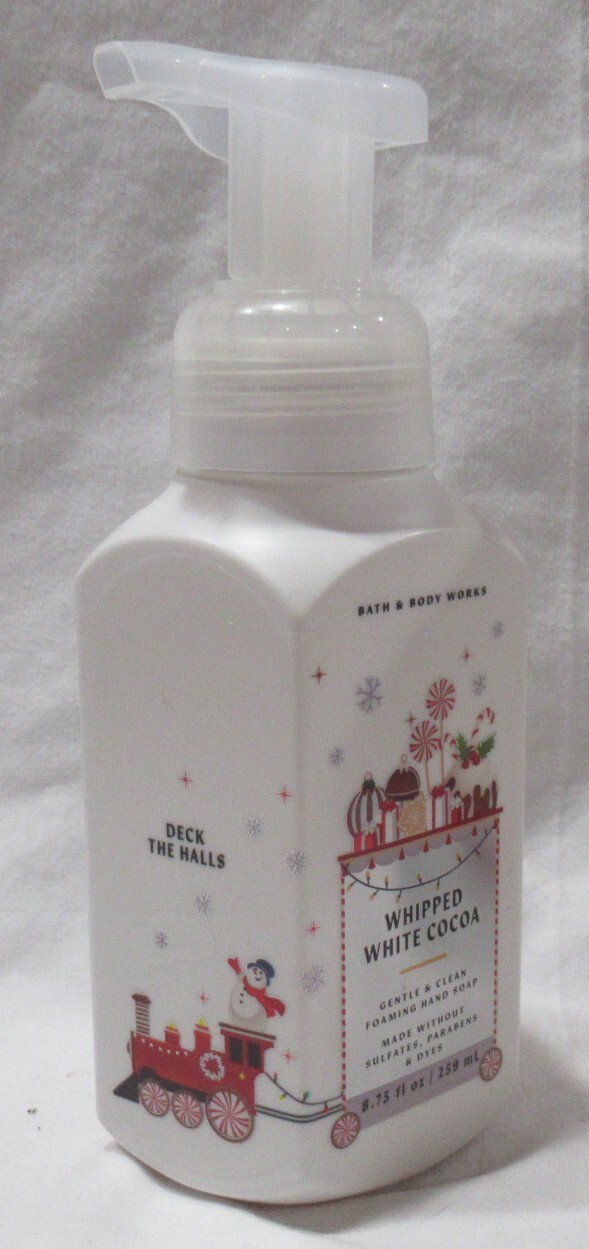 Bath & Body Works Gentle & Clean Foaming Hand Soap Set Lot 2 WHIPPED WHITE COCOA