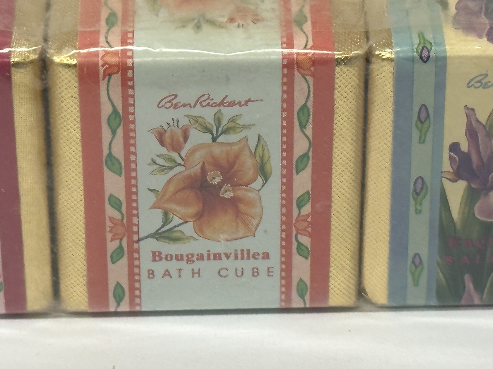Ben Rickert Vintage English Bath Cubes Floral Scented Pack Of Six New & Sealed