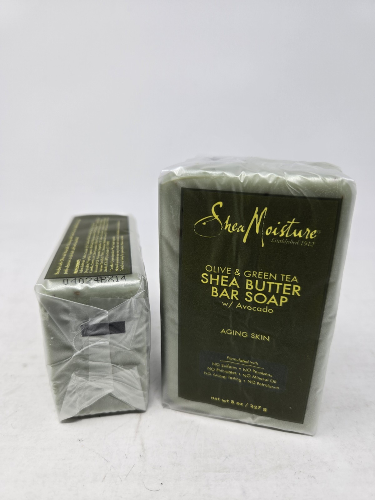 2 Pack Shea Moisture Olive & Green Tea Shea Butter Soap W/ Avocado 8 Oz. Each