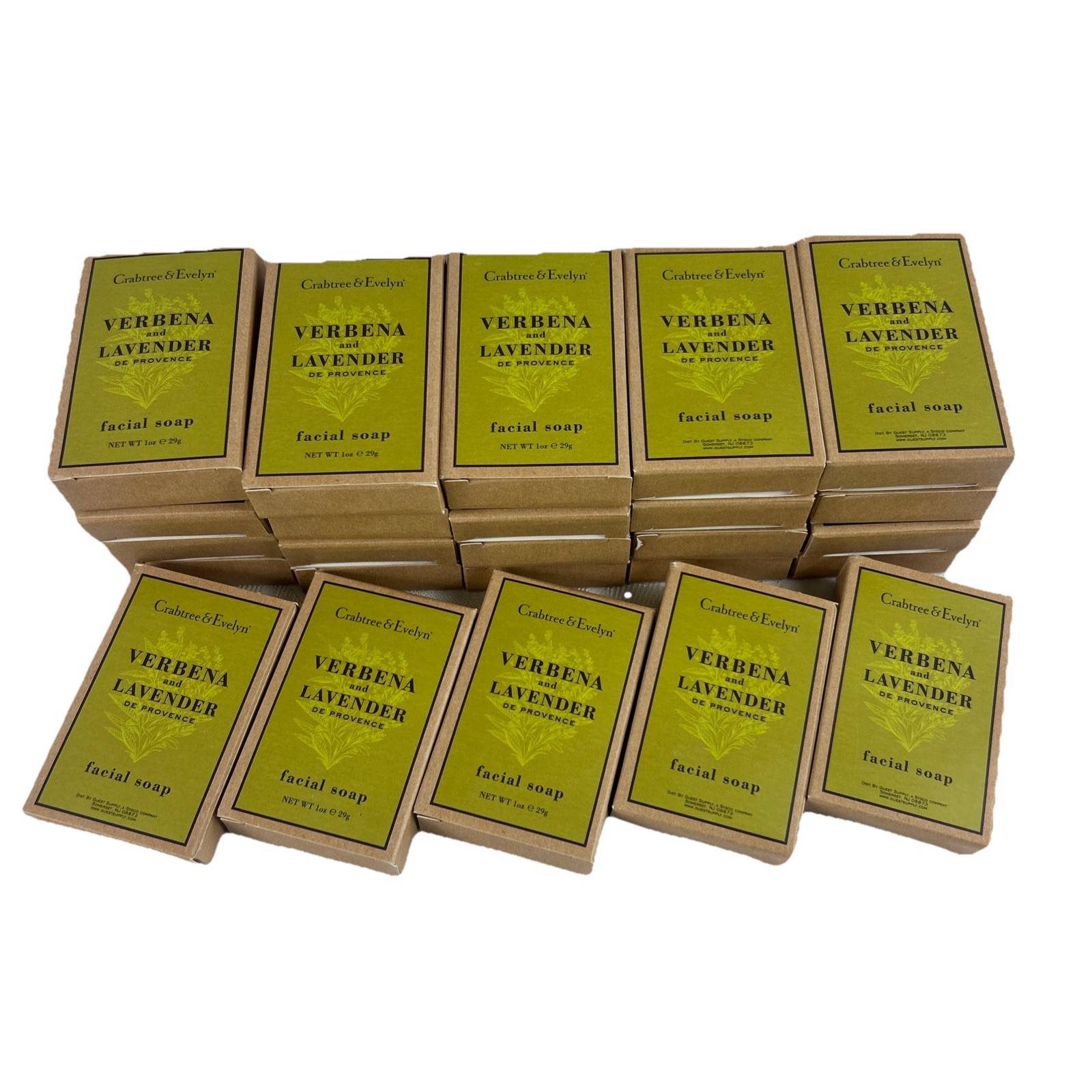 Crabtree & Evelyn Verbena Lavender Soap 25x 1oz Bars NEW Bulk Discontinued
