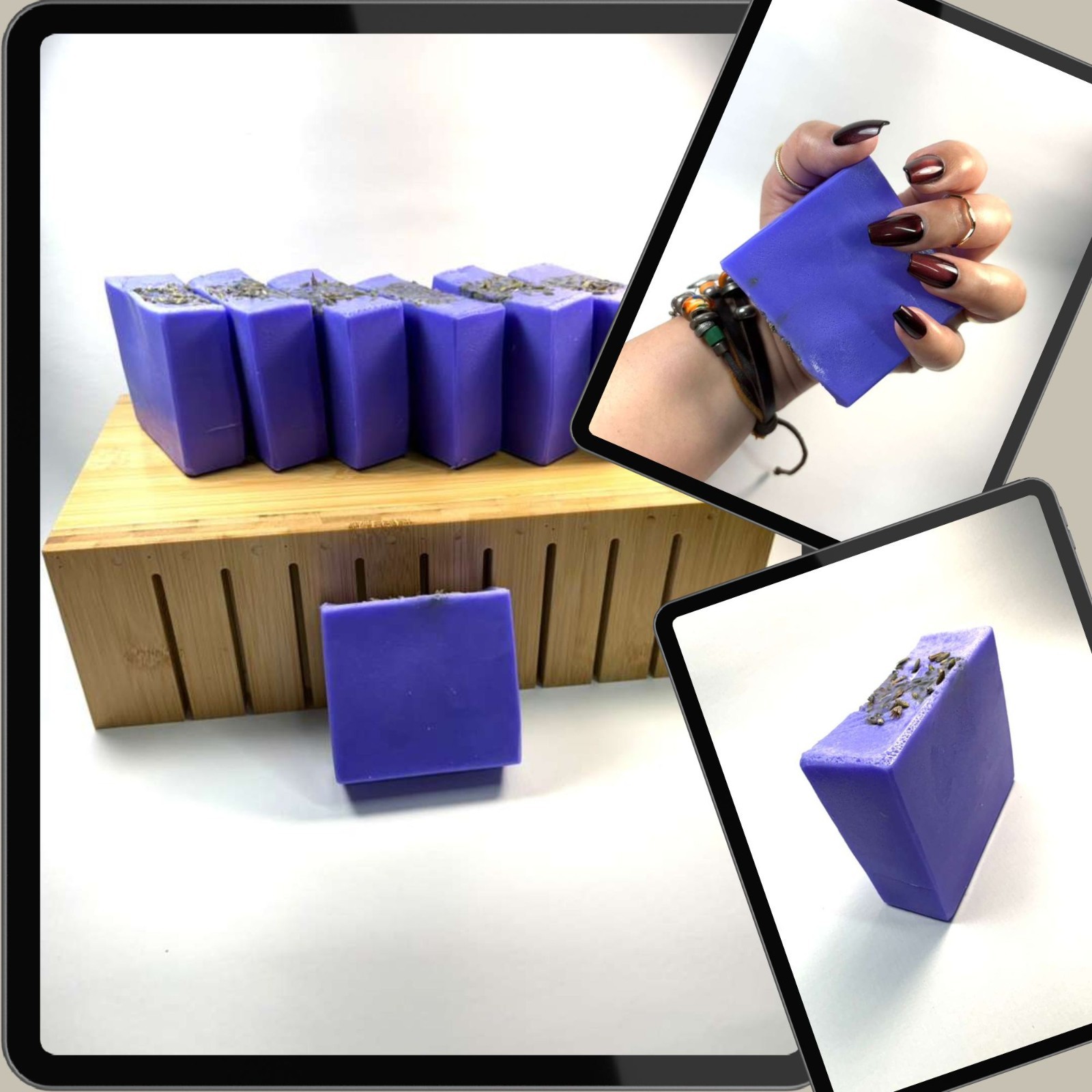 Lavender Goat Milk Glycerin Soap 4.3oz Bar Relaxing Aromatherapy Spa Gift