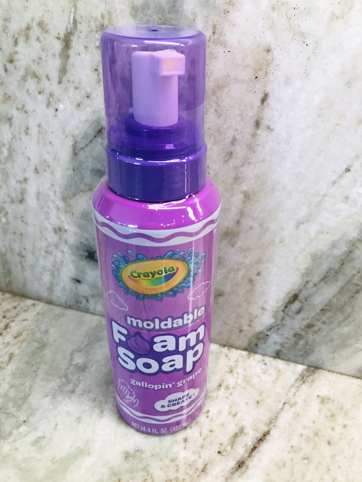 Crayola Shape/Create Gallopin’ Grape Moldable Foam Soap:14oz-Brand New-SHIP24H