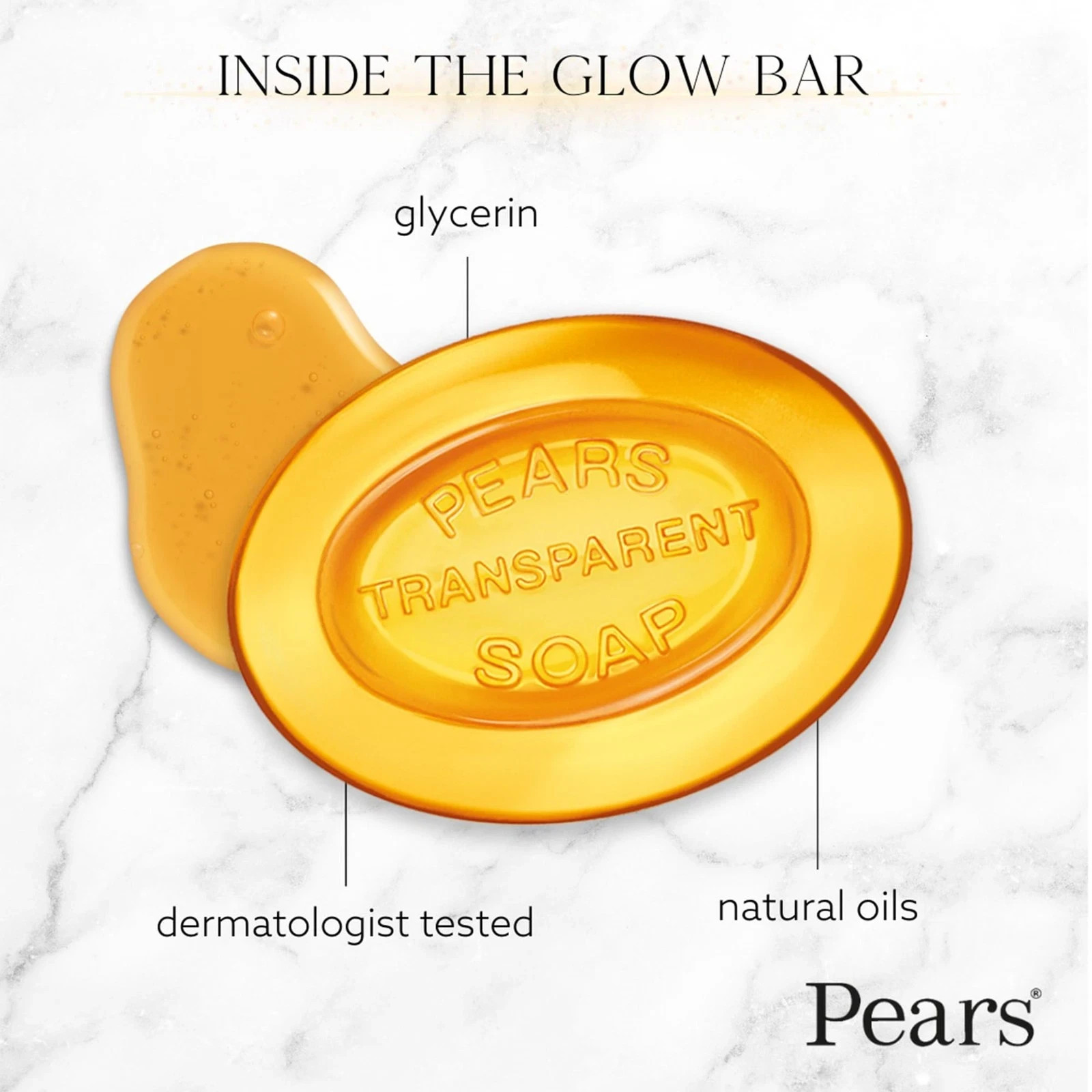 Pears Glycerin Soap Variety 12-Pack Transparent Amber Blue & Green Bars..