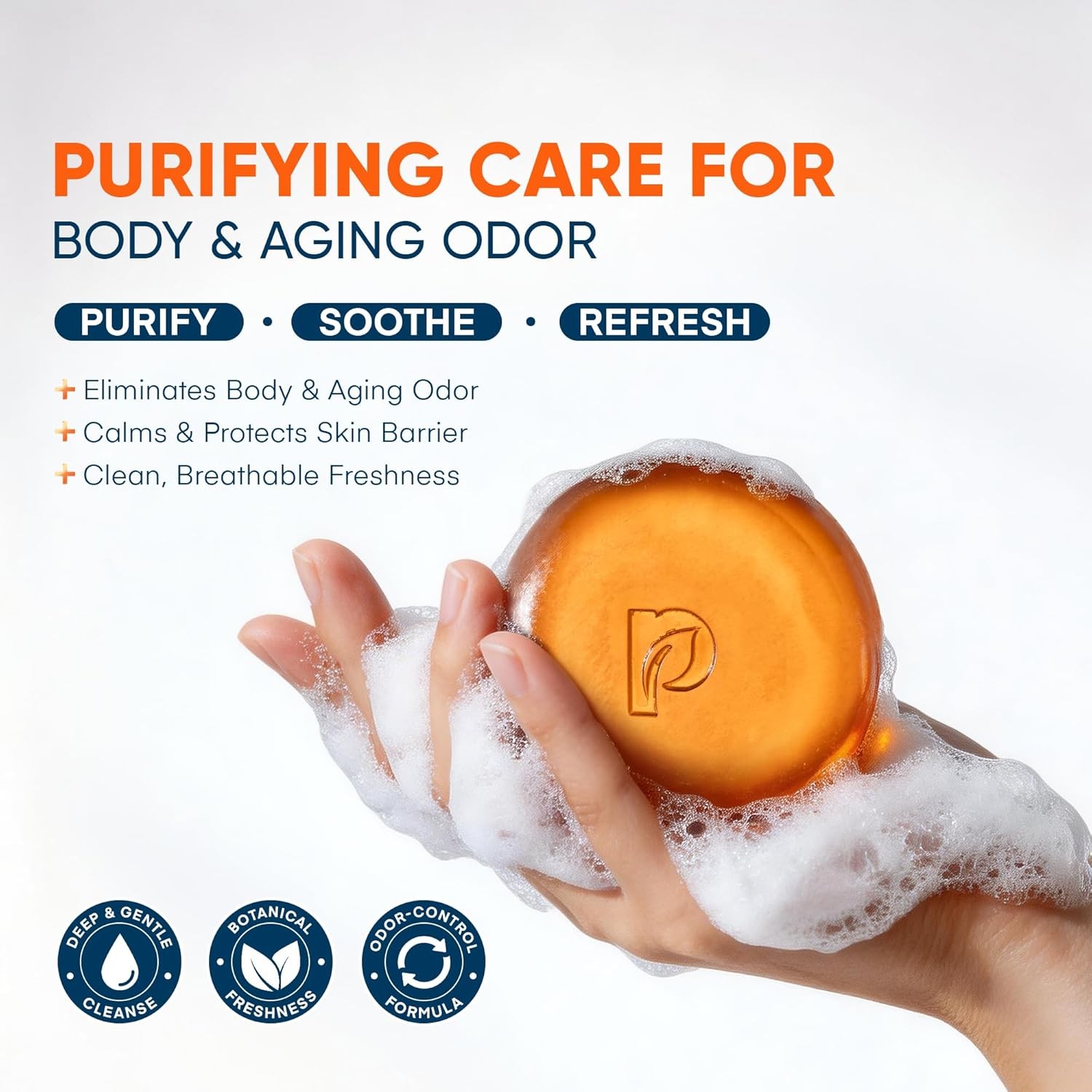 ProBliva Persimmon Soap for Aging Odor: Purifying & Odor-Neutralizing, 2 Bars