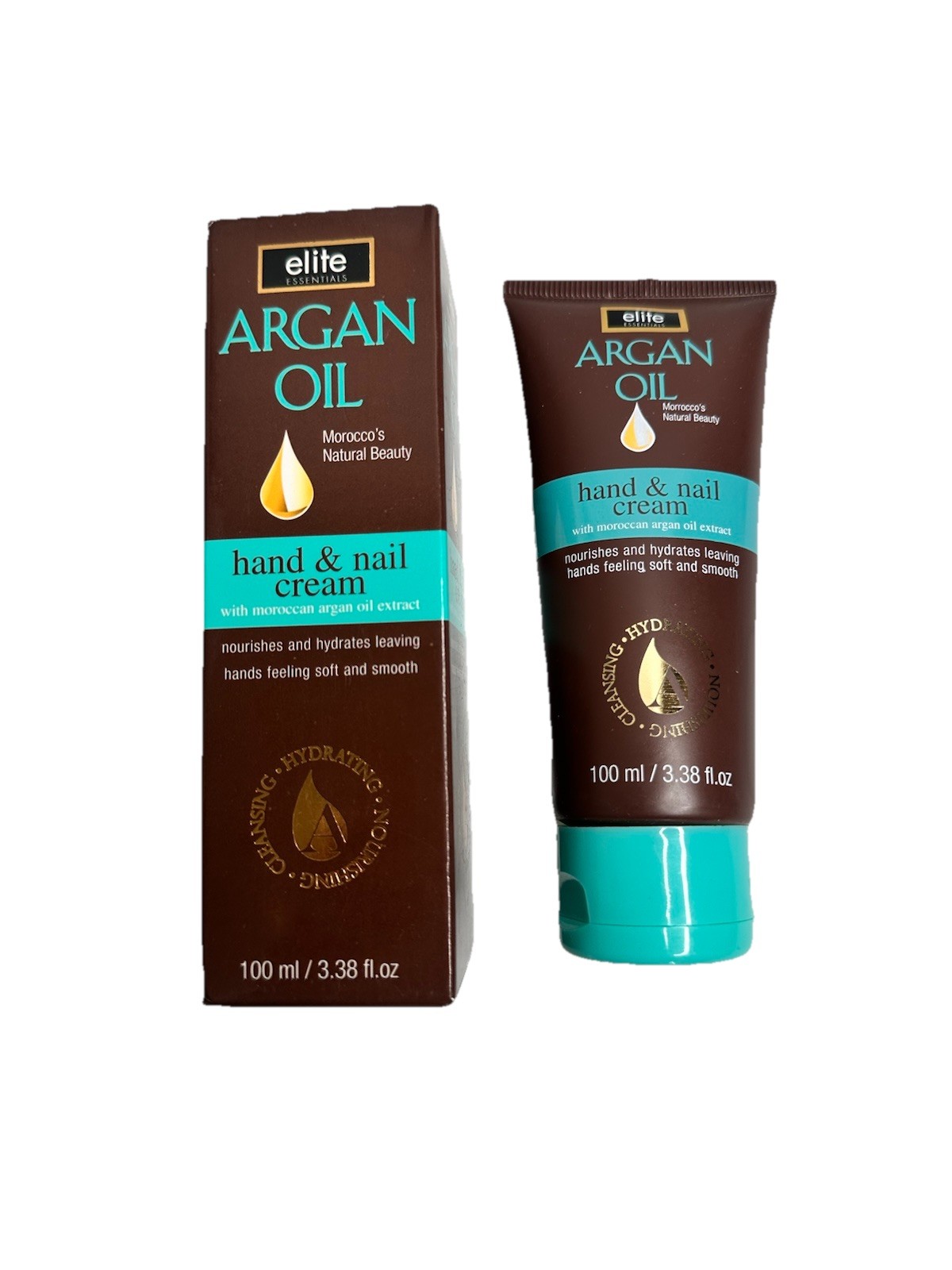 Elite Argan Oil Hand And Nail Cream With Moroccan Oil Extract Nourishes Hydrate