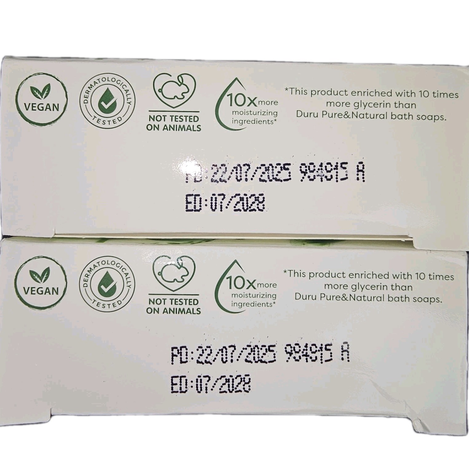 Duru Hydro Pure Aloe Vera Soap 2 Pack Gentle Transparent Bar Sensitive Skin