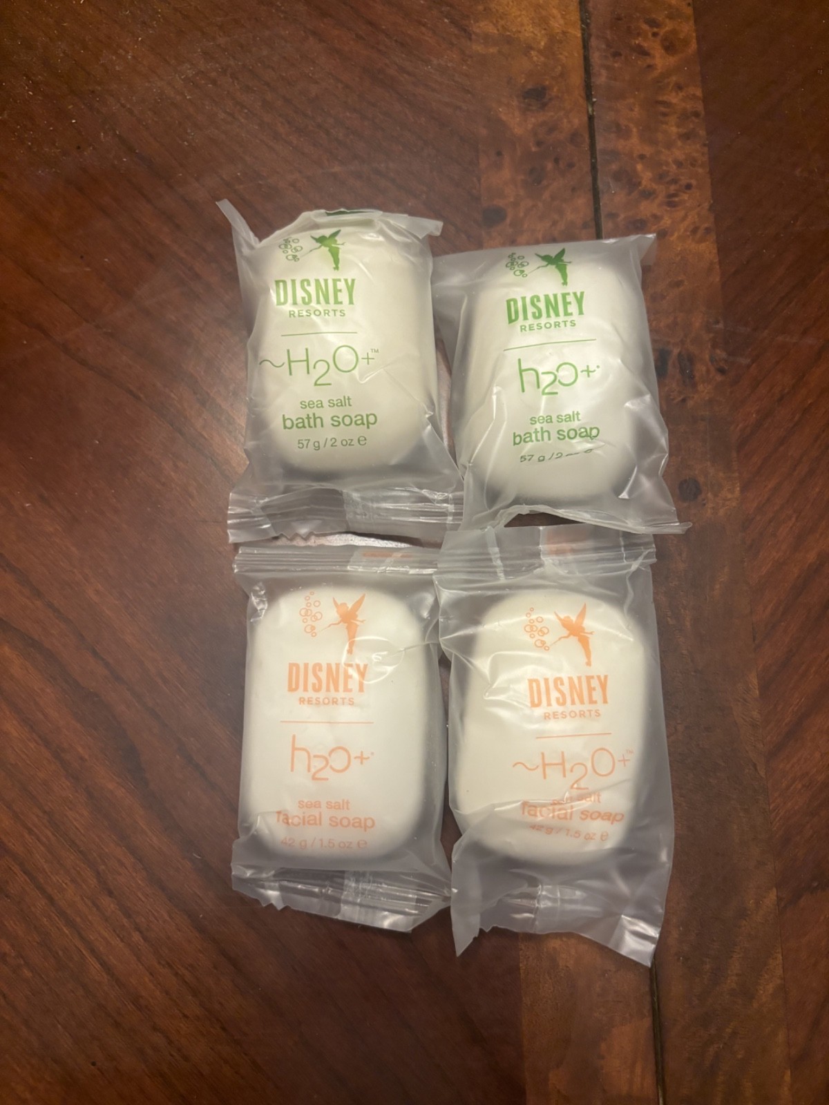Disney Resorts Bath Soap Bar, lotion & Shampoo / Conditioner h2o sea salt spa