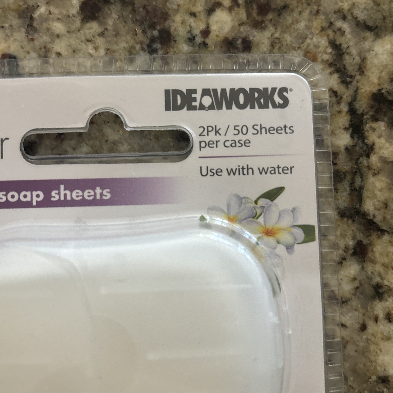 Ideaworks Soap Paper 2 pk 50 Soap Sheets Per Pack Scented Pocket-Size Brand New