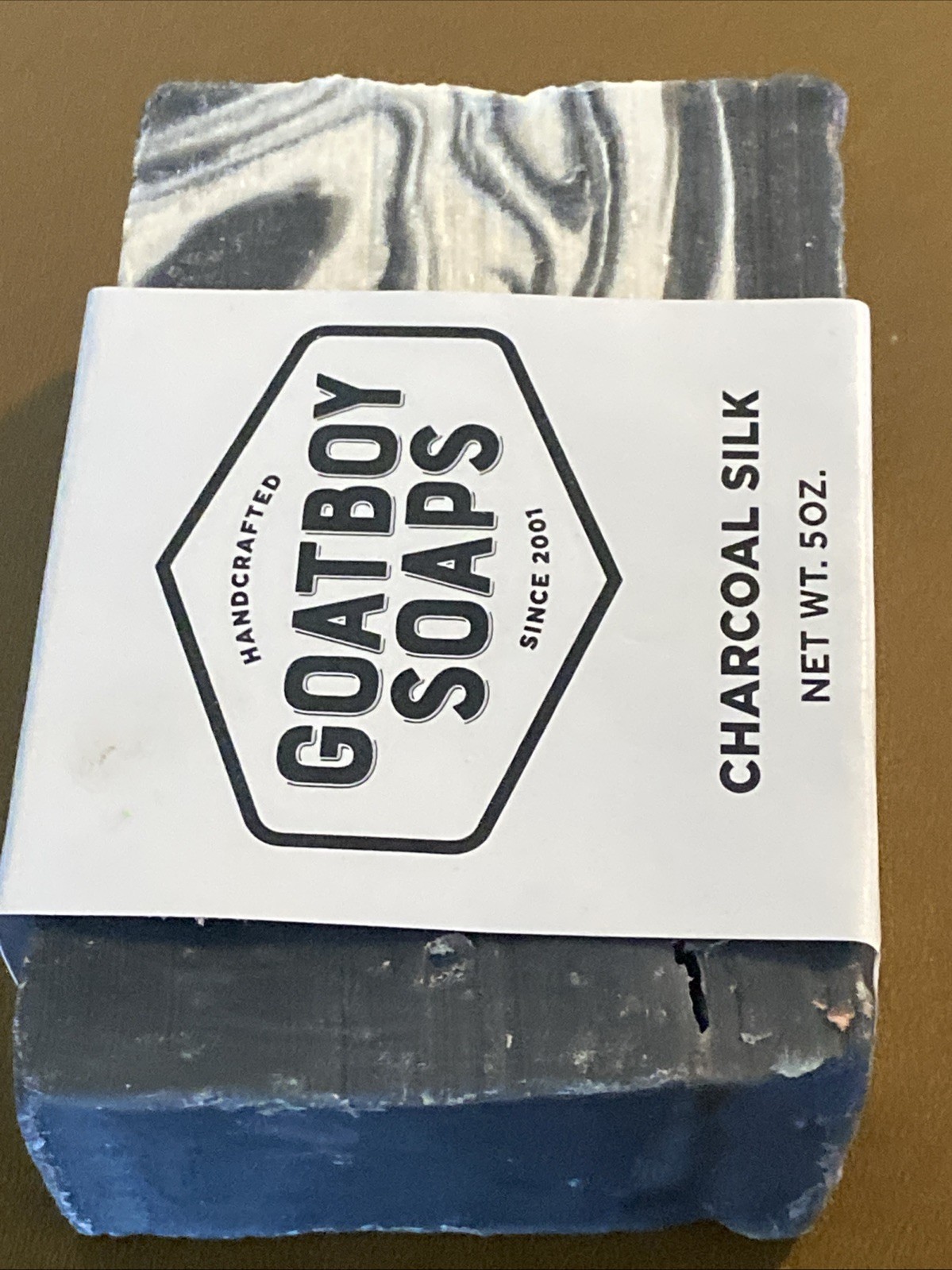 Handcrafted Goat boy Soap Charcoal Silk Bar 5oz