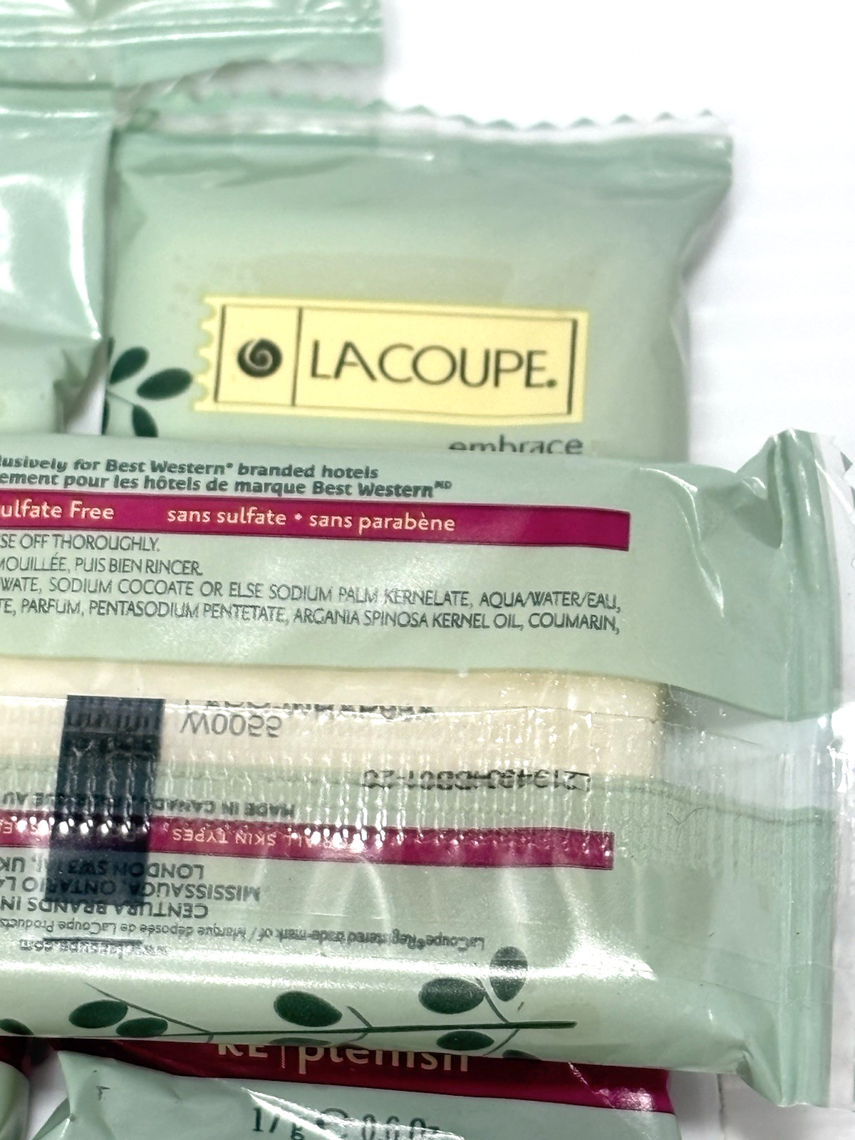 LaCoupe Argan Oil Complex Revitalizing Facial Bar Soap 17g Travel Size 10pcs