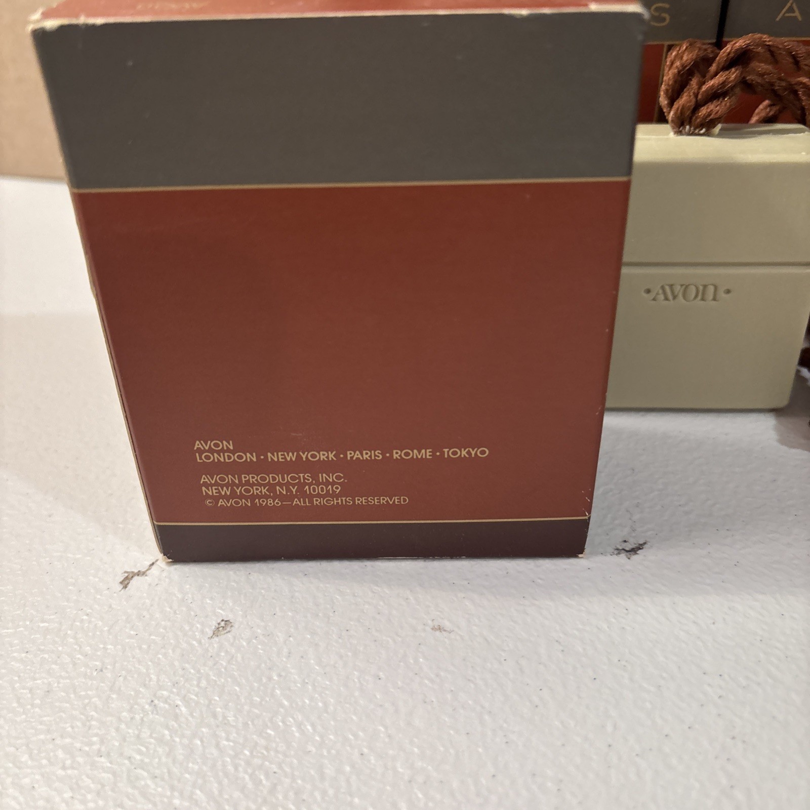 New With Box Vintage Avon Aures Soap On A Rope .5 Oz Set Of 3