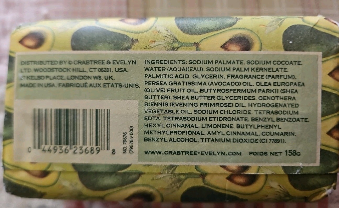 Crabtree & Evelyn AVOCADO & OLIVE OIL Triple Milled Soap 5.6 oz Rare Discontinue