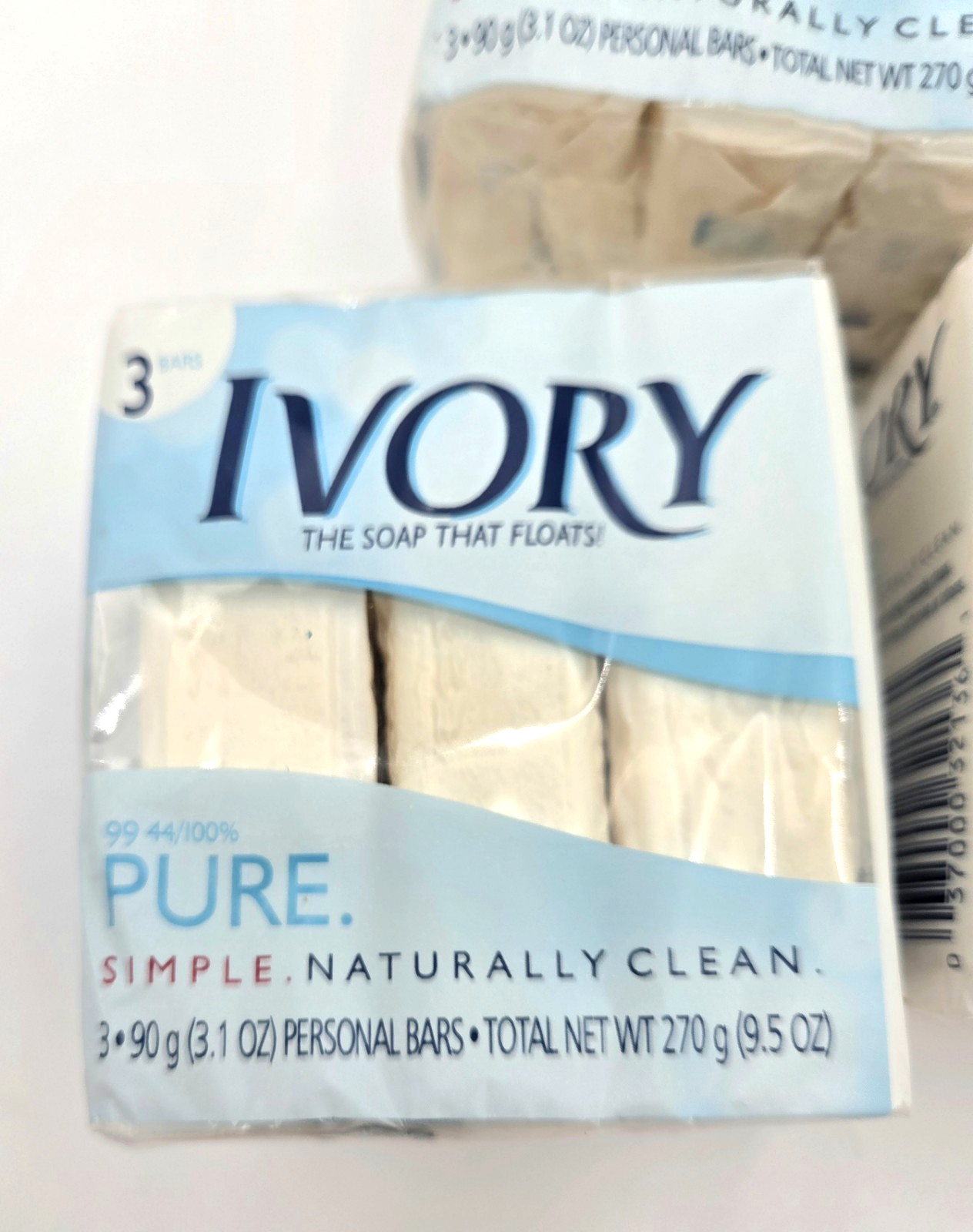 Ivory Bar Soap 12 Bars 3.1oz 99.44% Pure Sealed 2003 VTG Pack NOS