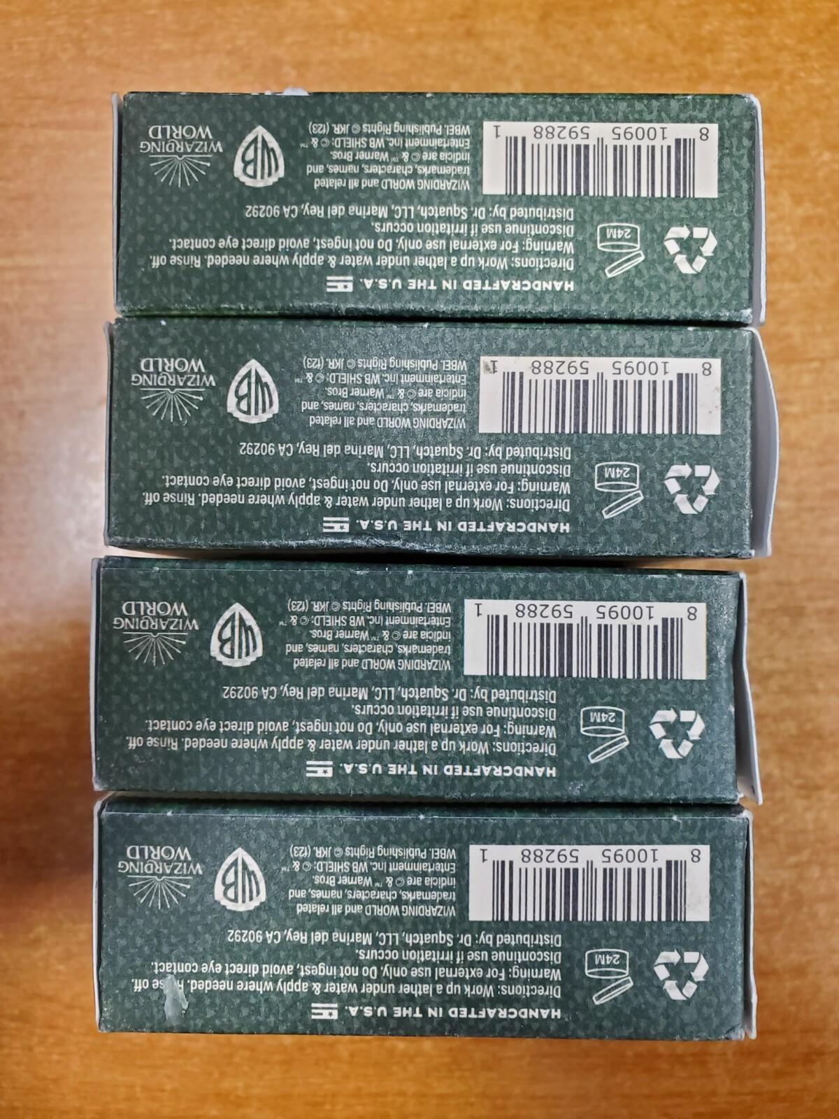 4 Bars: Dr. Squatch Bar Soap Harry Potter *SLYTHERIN* Zero Grit (2881)