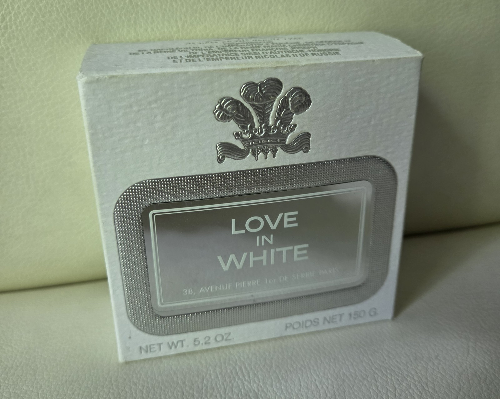 Creed Perfumed SOAP “Love in White” 5.2 oz (new with box)