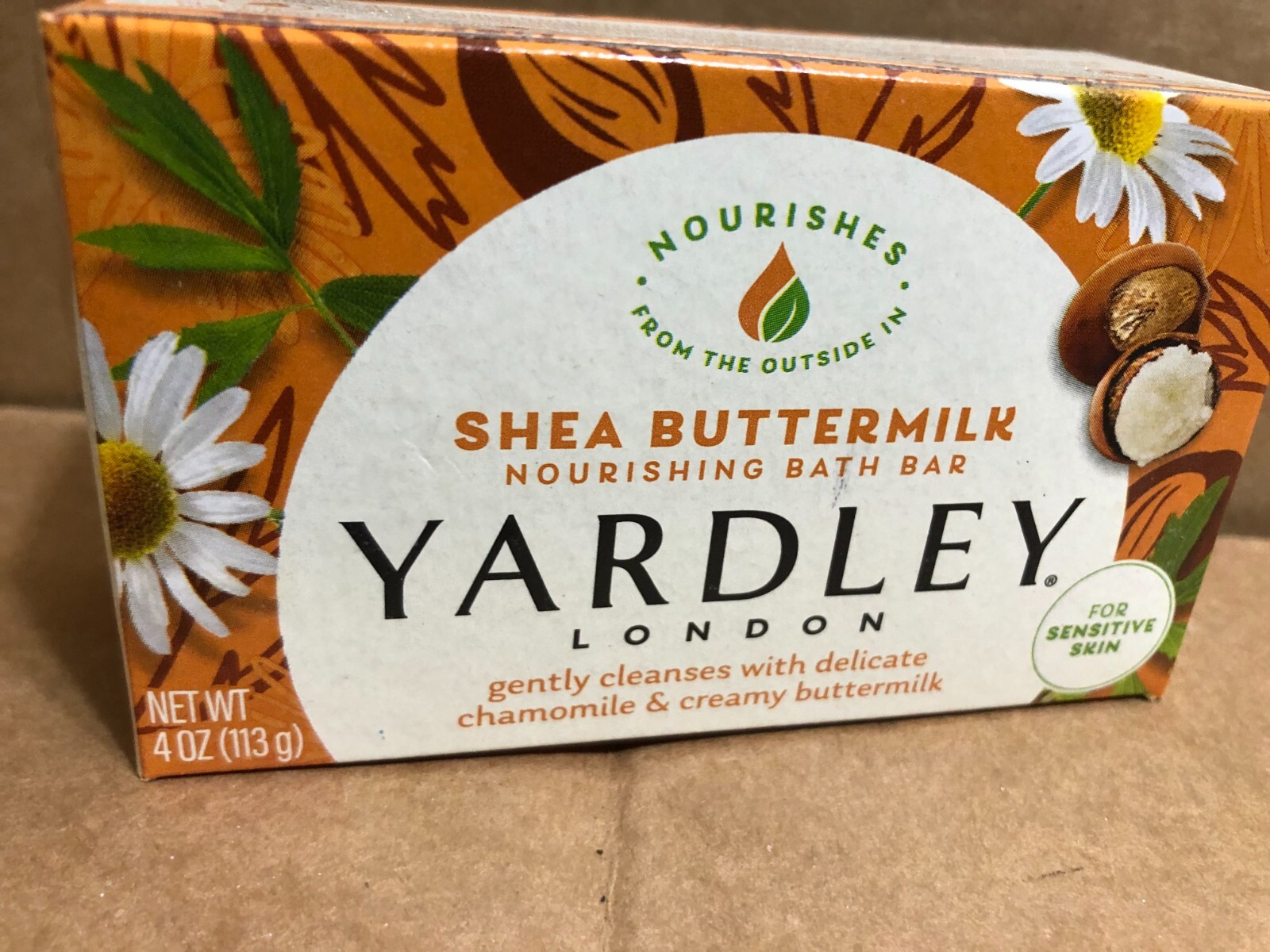 6- Yardley London Shea Buttermilk Moisturizing Bath Soap Bar 4 Oz Each NIB