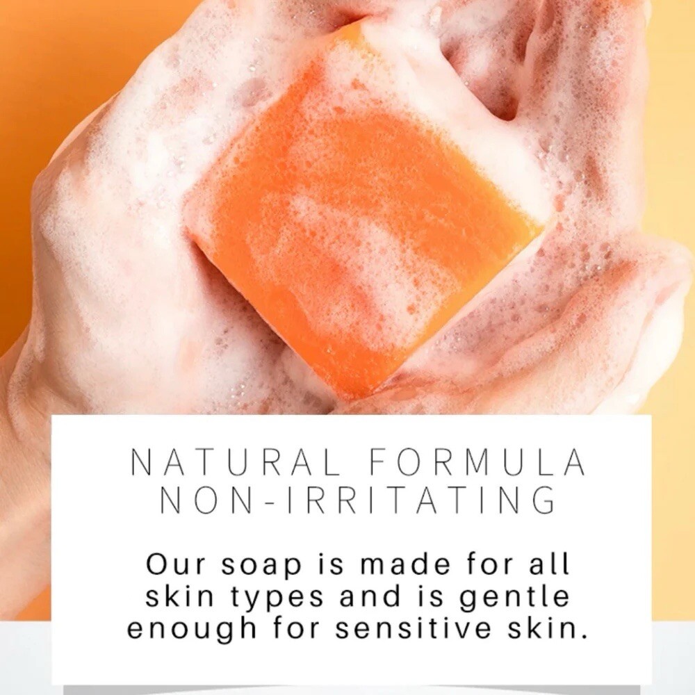 Organic Sea Moss & Turmeric Soap Bar 4.5oz Vegan, Non-GMO, Glow”
