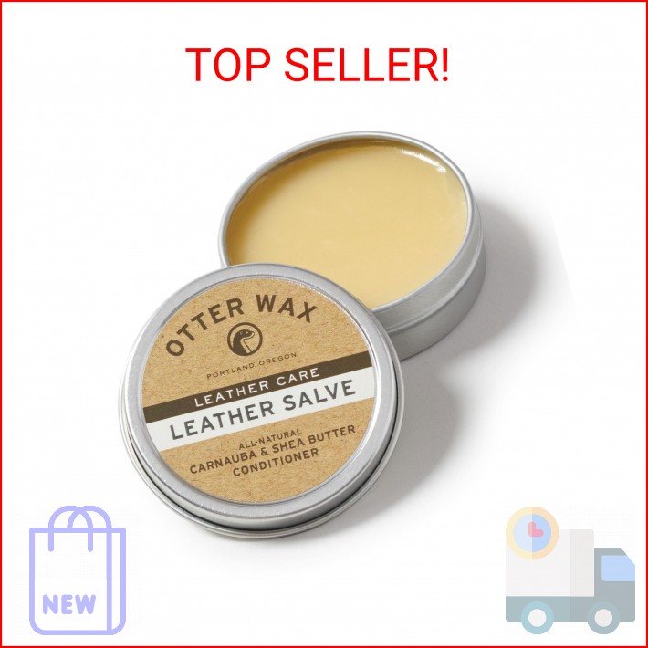 Otter Wax Leather Salve | 2 oz | Leather Conditioner & Cleaner | All-Natural Bal