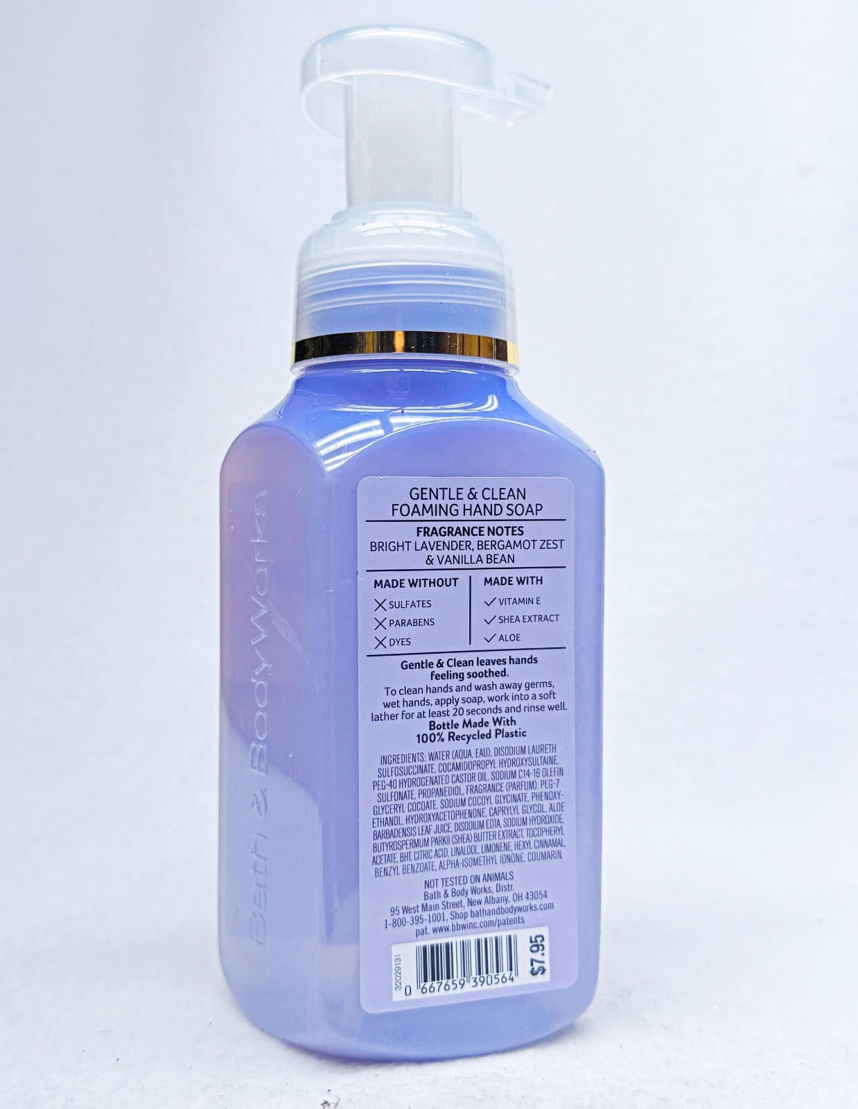 1 Bath & Body Works LAVENDER BERGAMOT Gentle Foaming Hand Soap 8.75 oz